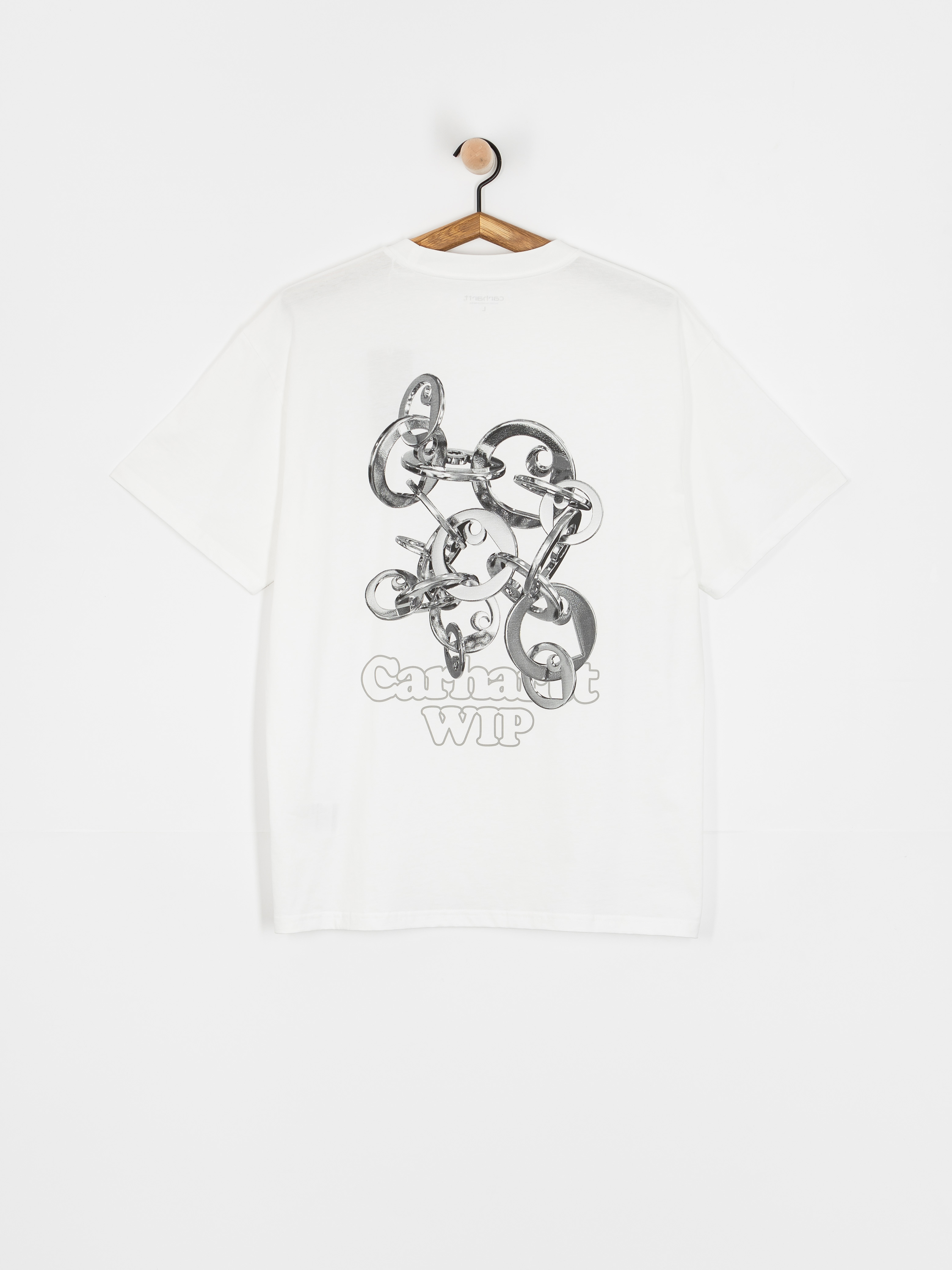 Carhartt WIP T-Shirt Linked Charms (white/silver)