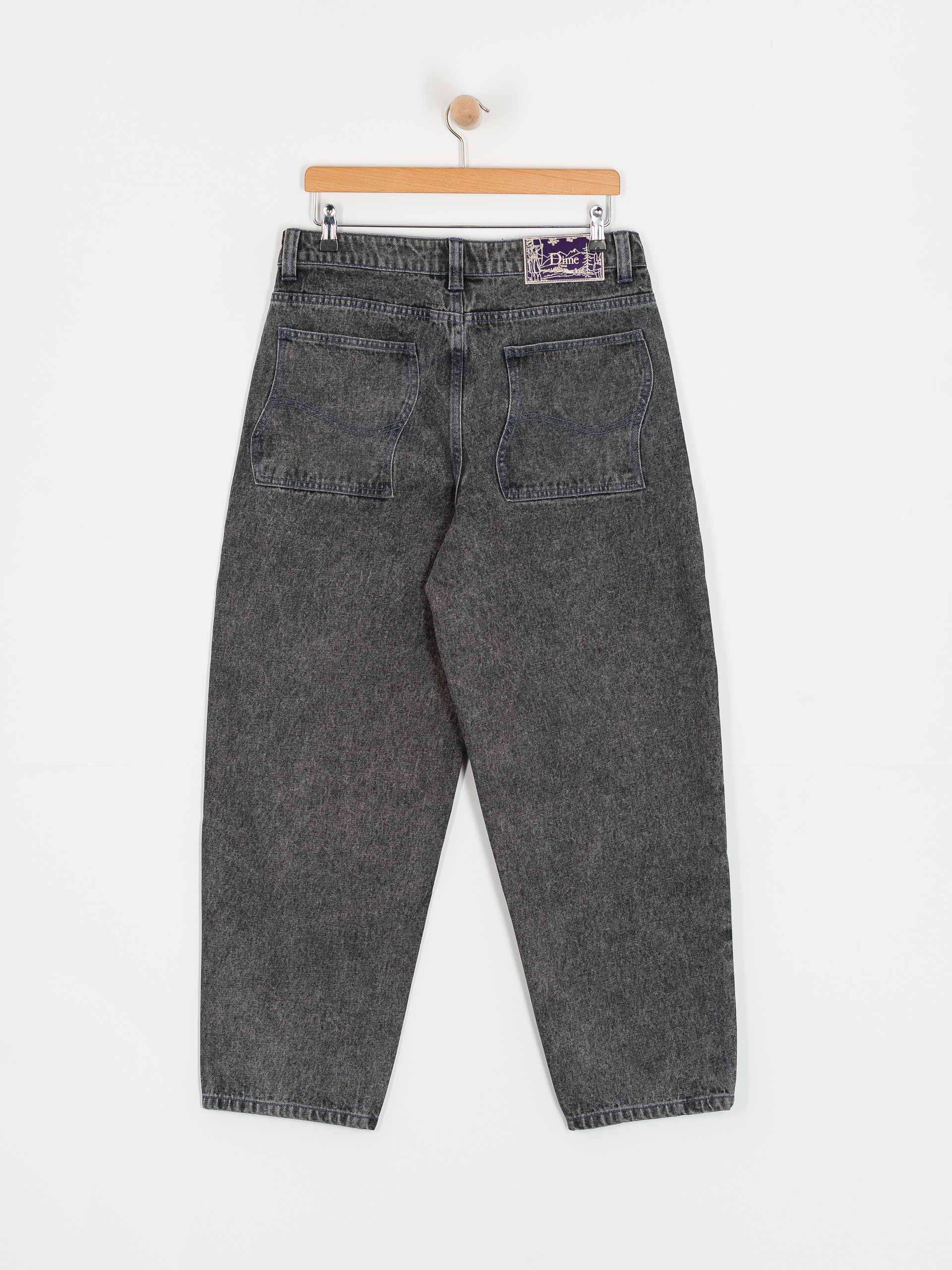 新品 Dime CLASSIC BAGGY DENIM PANTS ブラック34 Dime Classic Baggy Denim Pants - Black Washed - Geometric