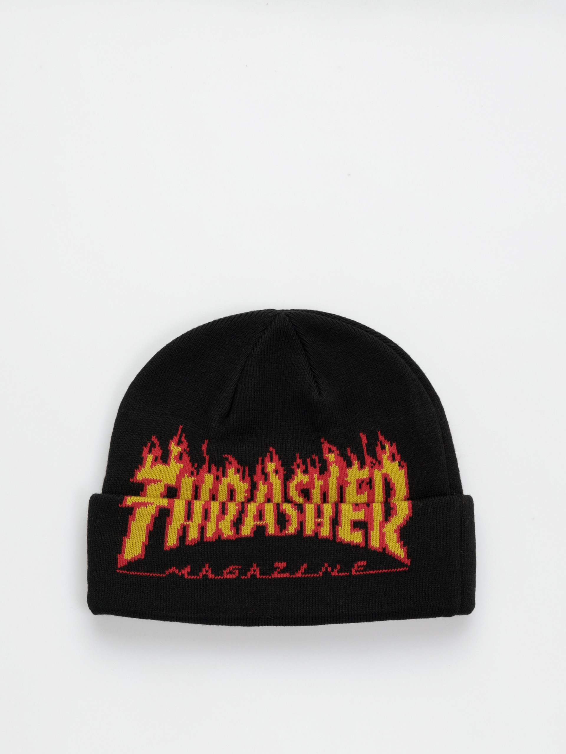 Thrasher X Toy Machine Flame Fold Beanie (black)