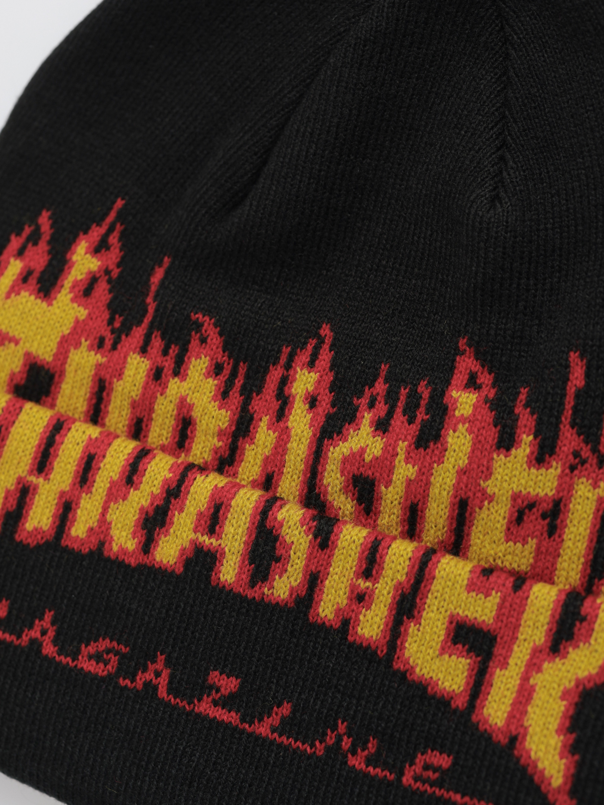 Thrasher X Toy Machine Flame Fold Beanie (black)