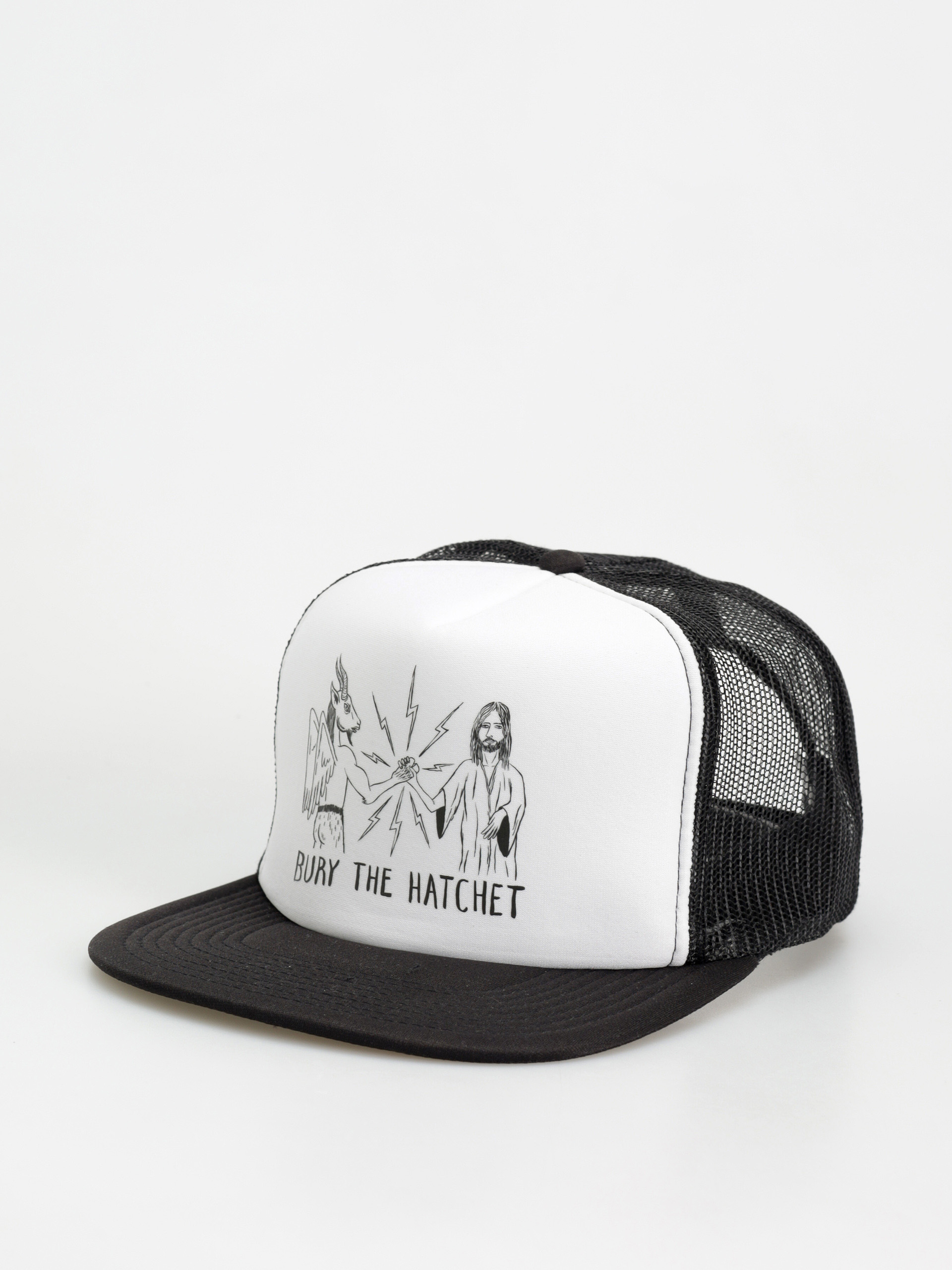 Thrasher X Toy Machine B.T.H. Trucker Cap (black/black/white)