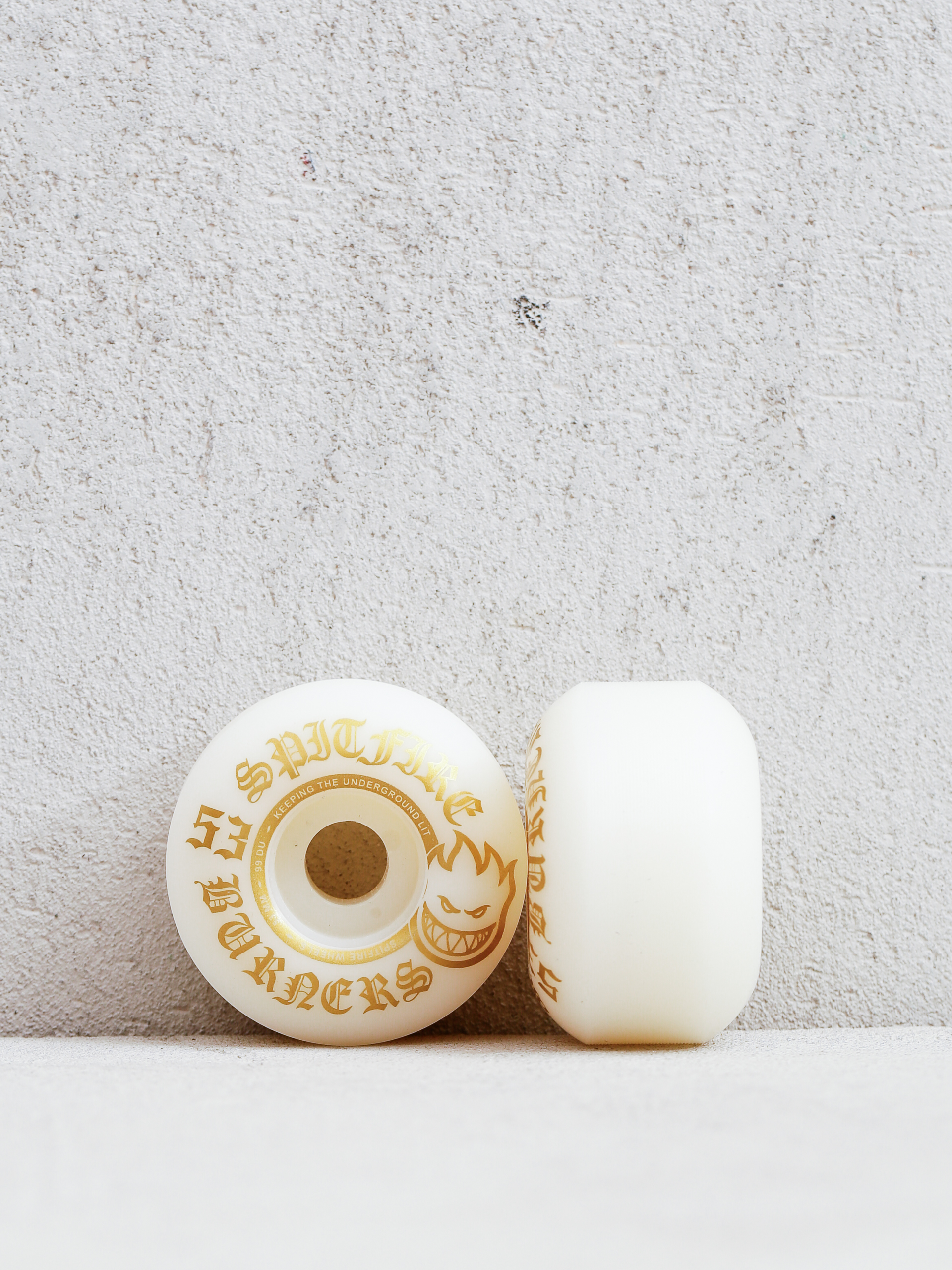 Spitfire 99D Burners Wheels (white/gold)