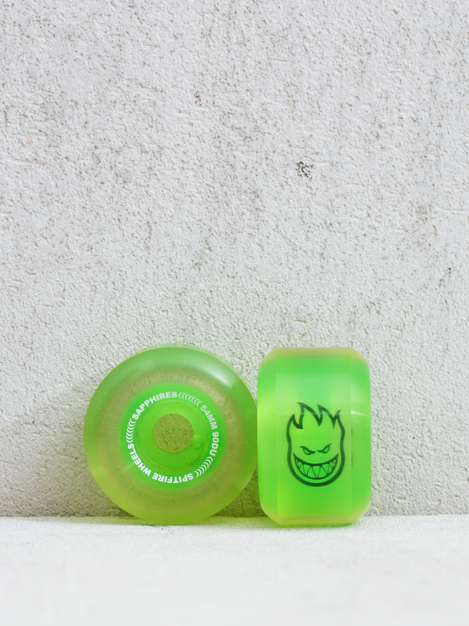 Spitfire 90D Neon Sapphire Conical Full Wheels - green (green)