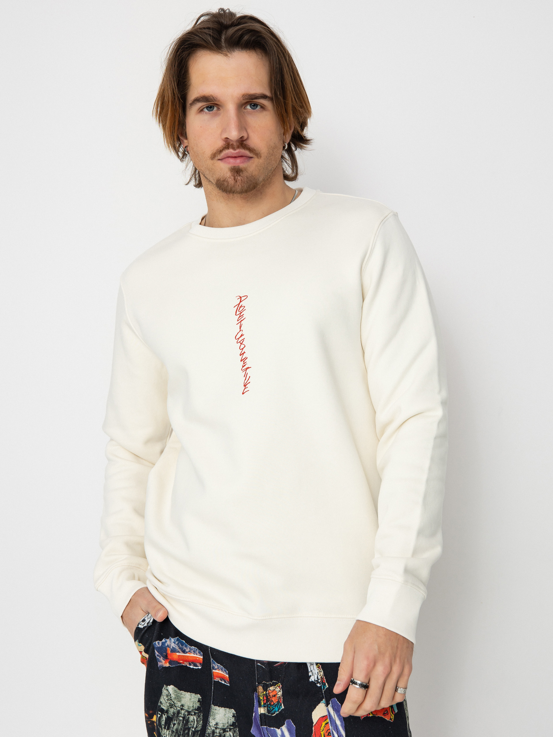 Poetic Collective Demon Crewneck Sweatshirt (ivory)
