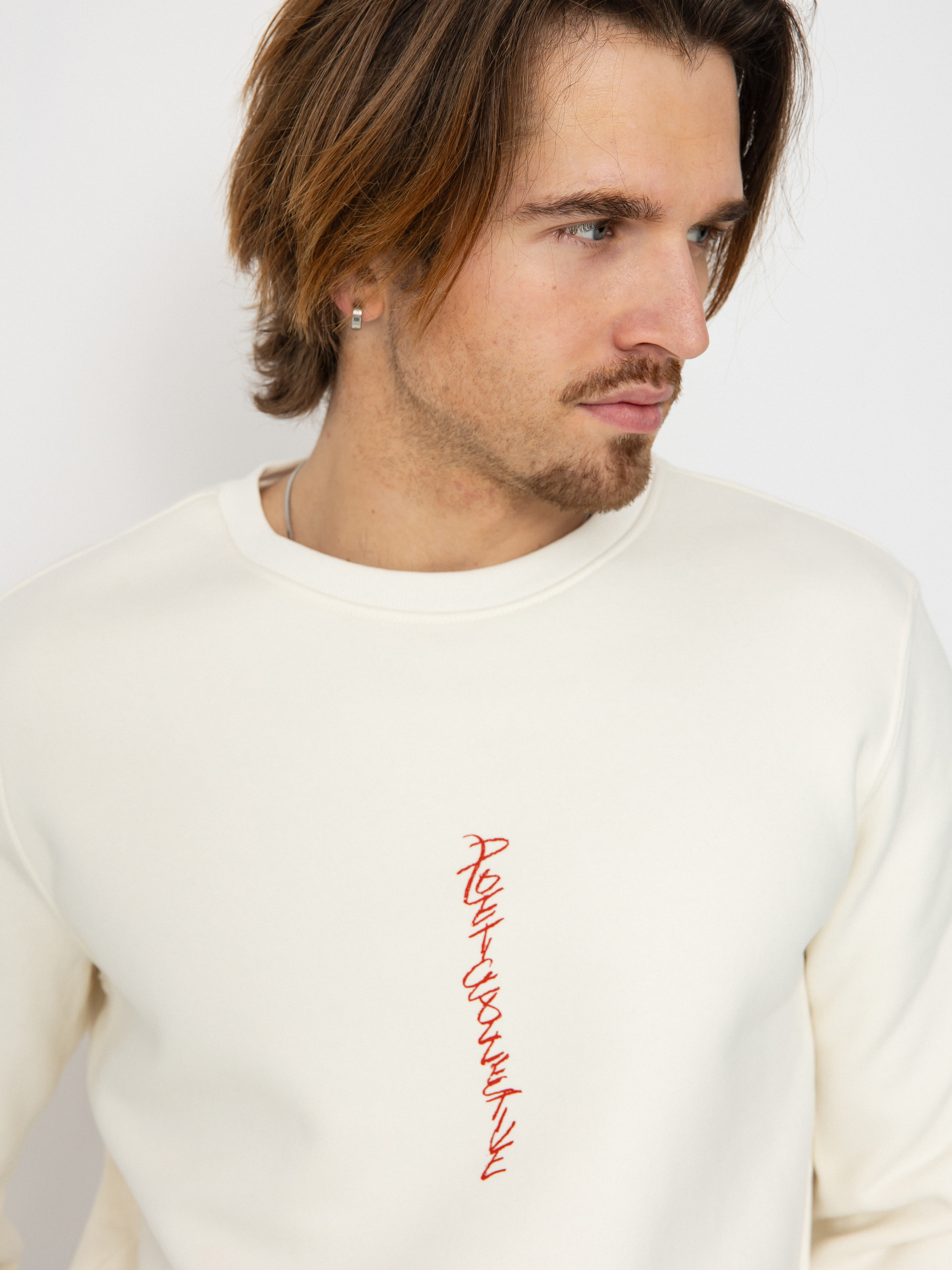 Poetic Collective Demon Crewneck Sweatshirt (ivory)