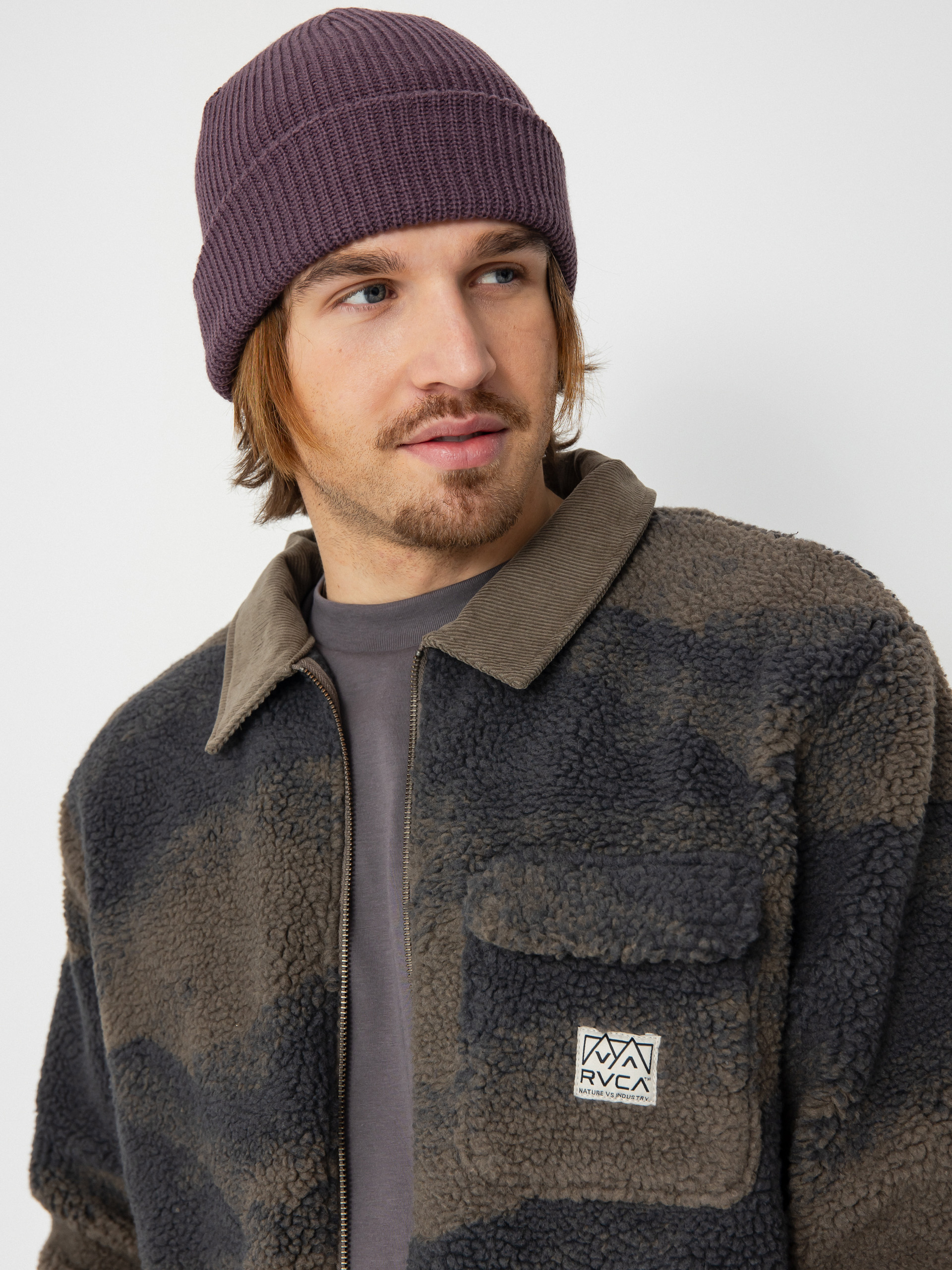 RVCA Walker Sherpa Jacke (blue haze)
