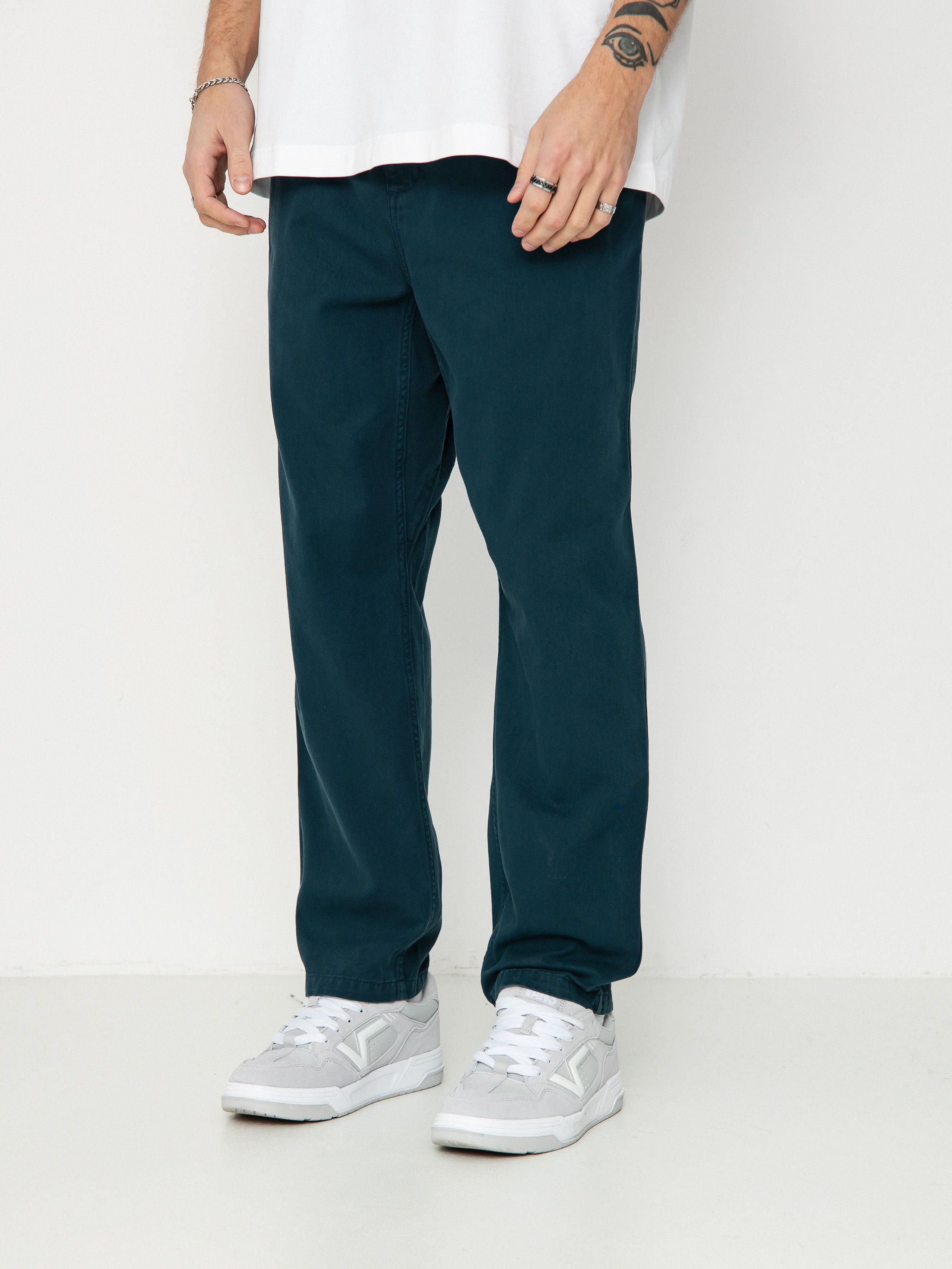 Carhartt WIP Flint Pants - green (deep lagoon)