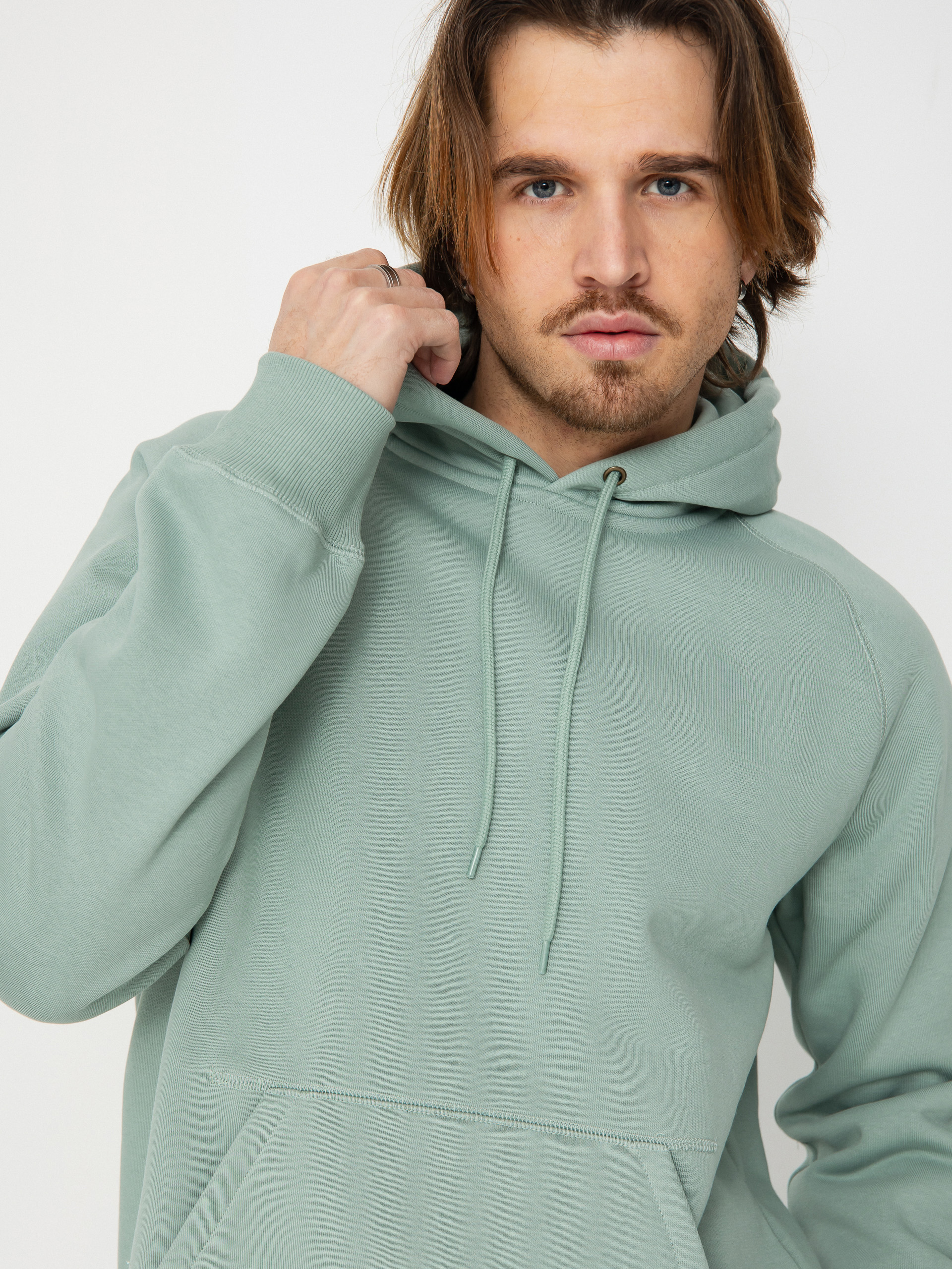 ★ドイツ発*carhartt WIP*新作*Chase ZIPフーディ/Frosted-green Carhartt WIP Chase HD Hoodie - green (frosted green/gold)
