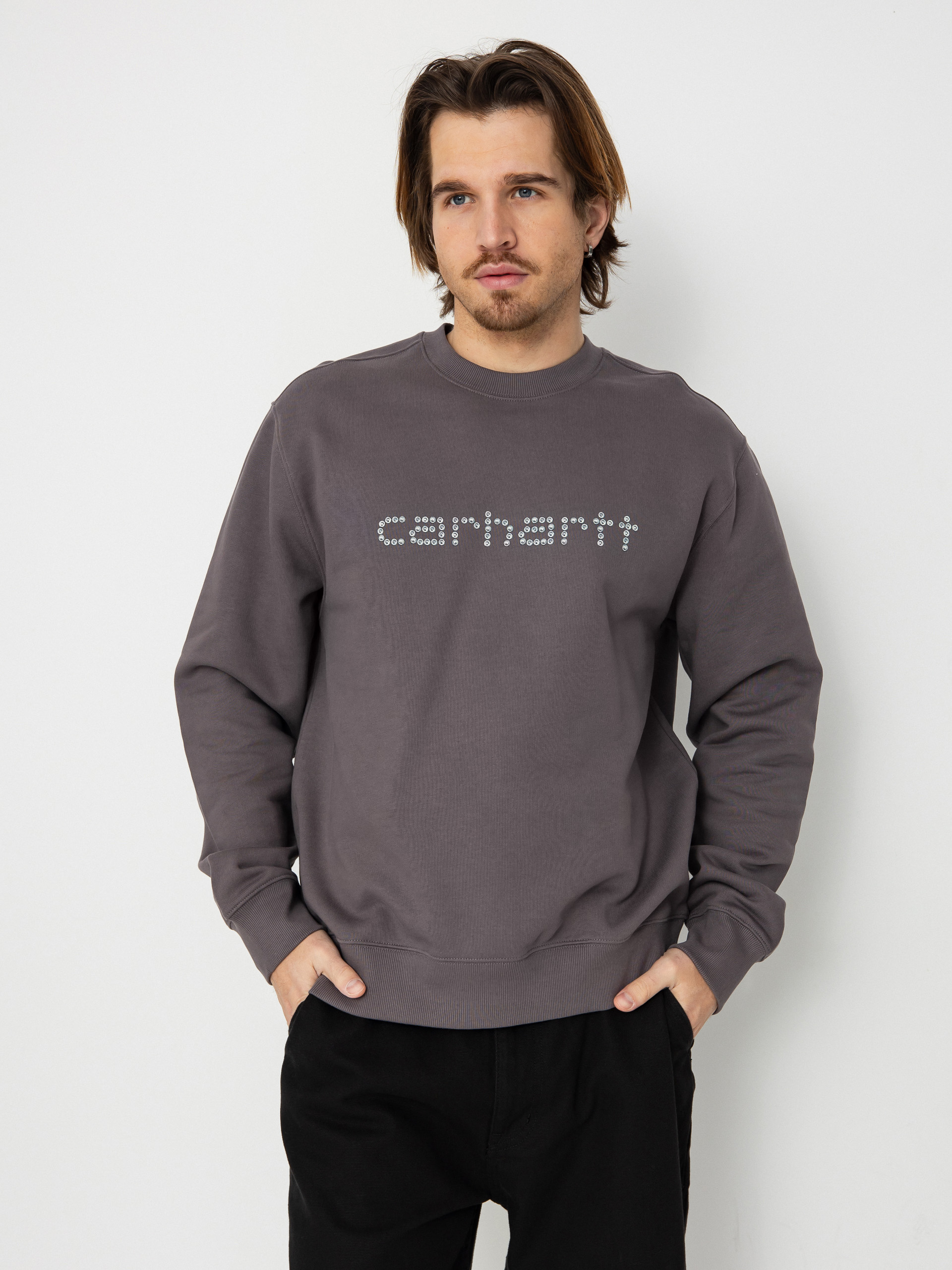 Carhartt WIP Rivet Script Sweatshirt - grey (manta)