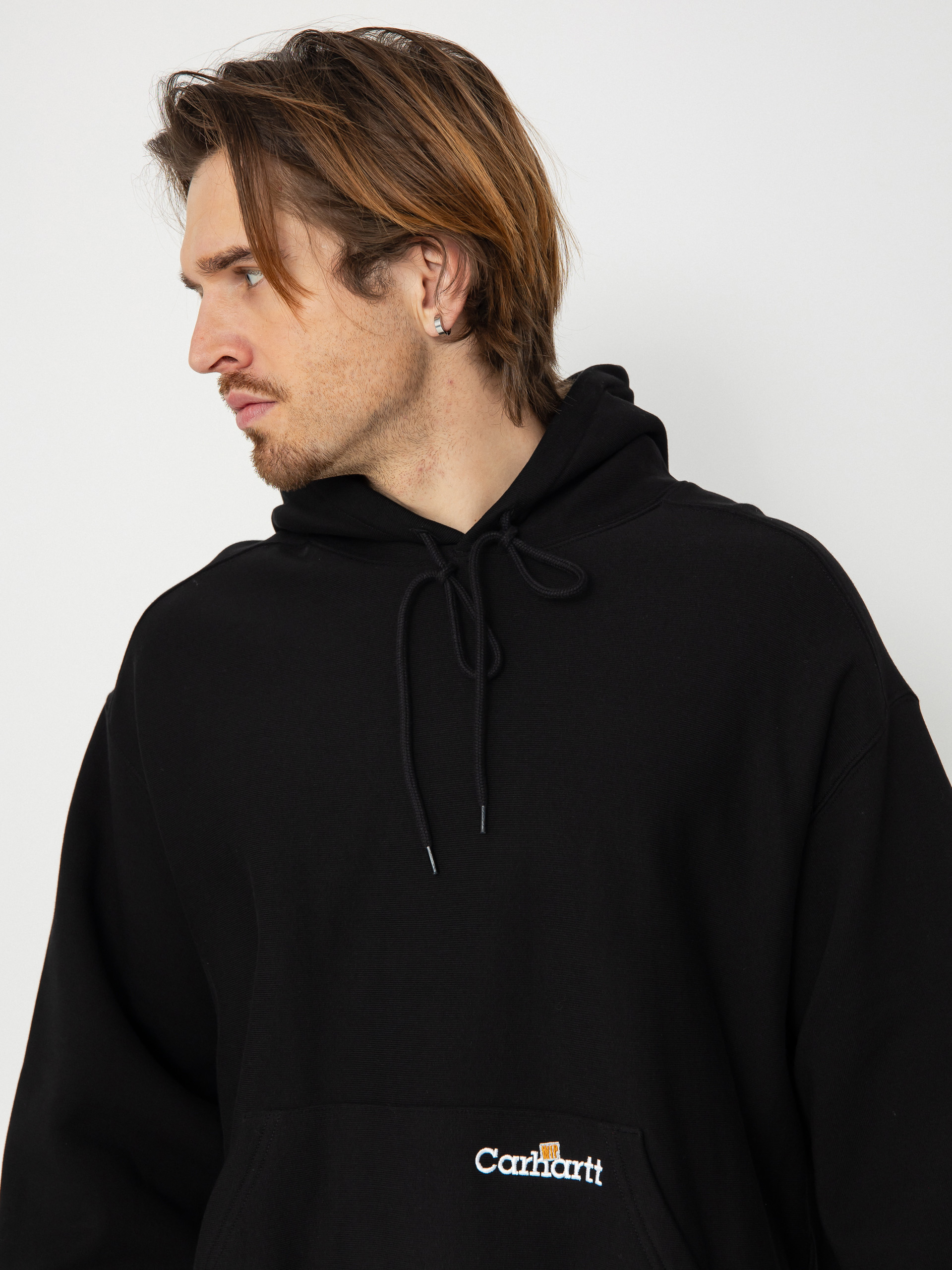 Carhartt WIP Label Script HD Hoodie - black (black)