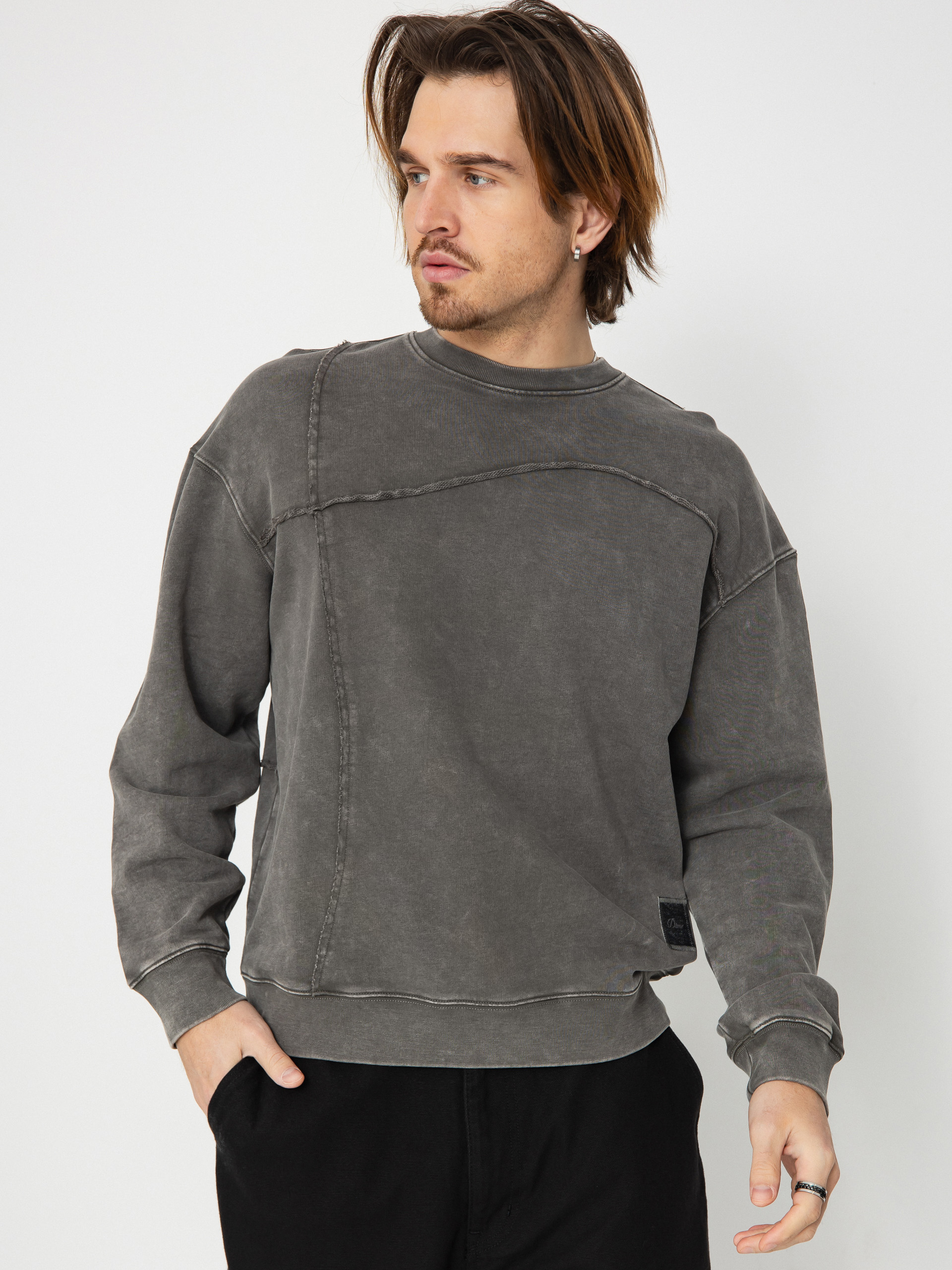 Dime Reverse Stitch Sweatshirt (charcoal washed)