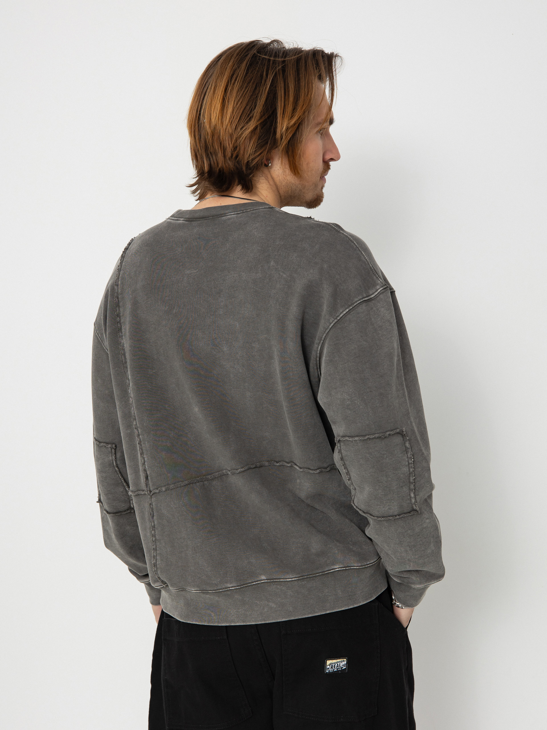 【DIME】REVERSE STITCH CREWNECK CHARCOAL WASHED 4rDfkxqosdTHTeEnm5u4_DIMEHO247