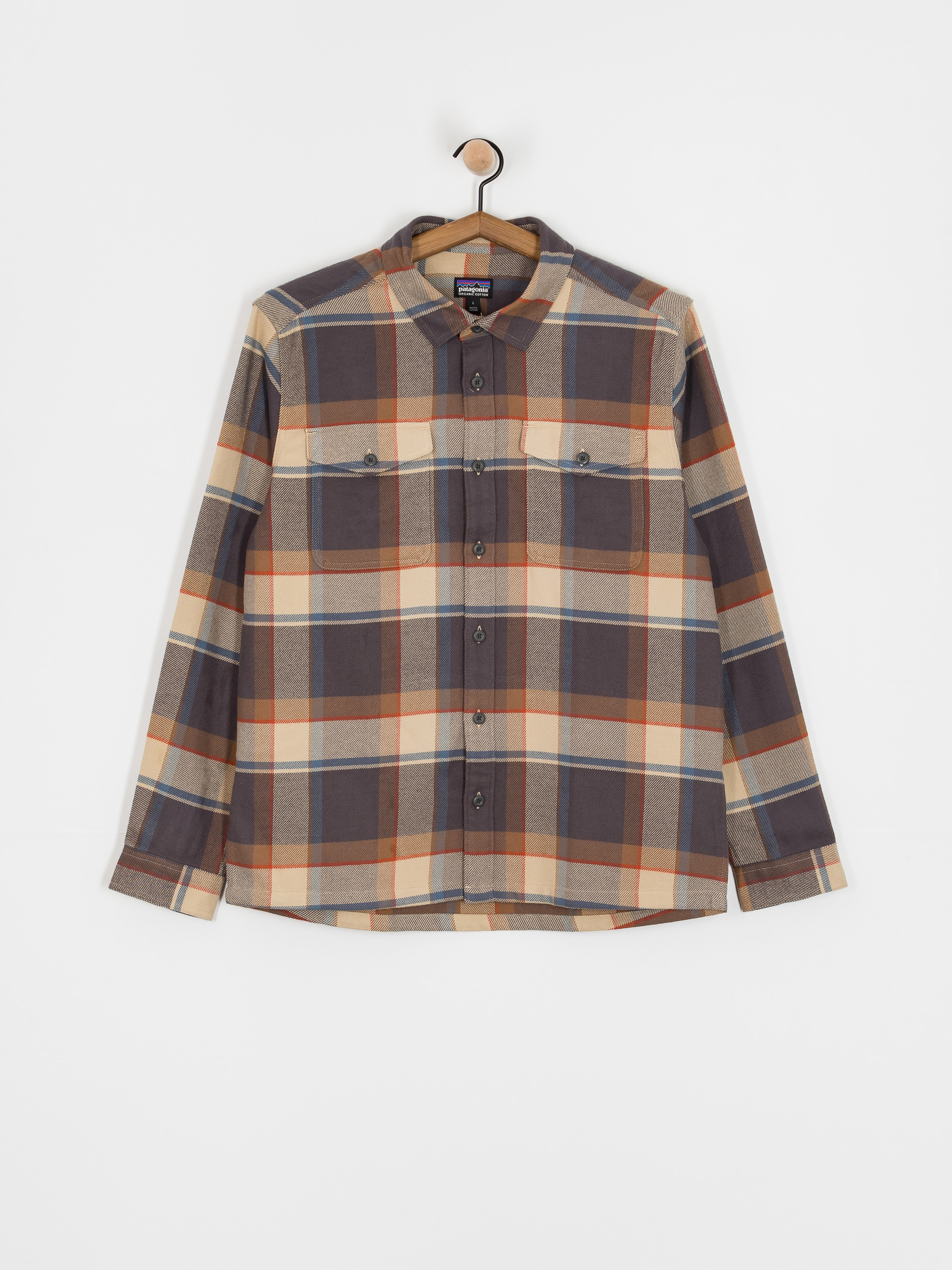 Patagonia Fjord Flannel Shirt (sunrise ridge forge grey)