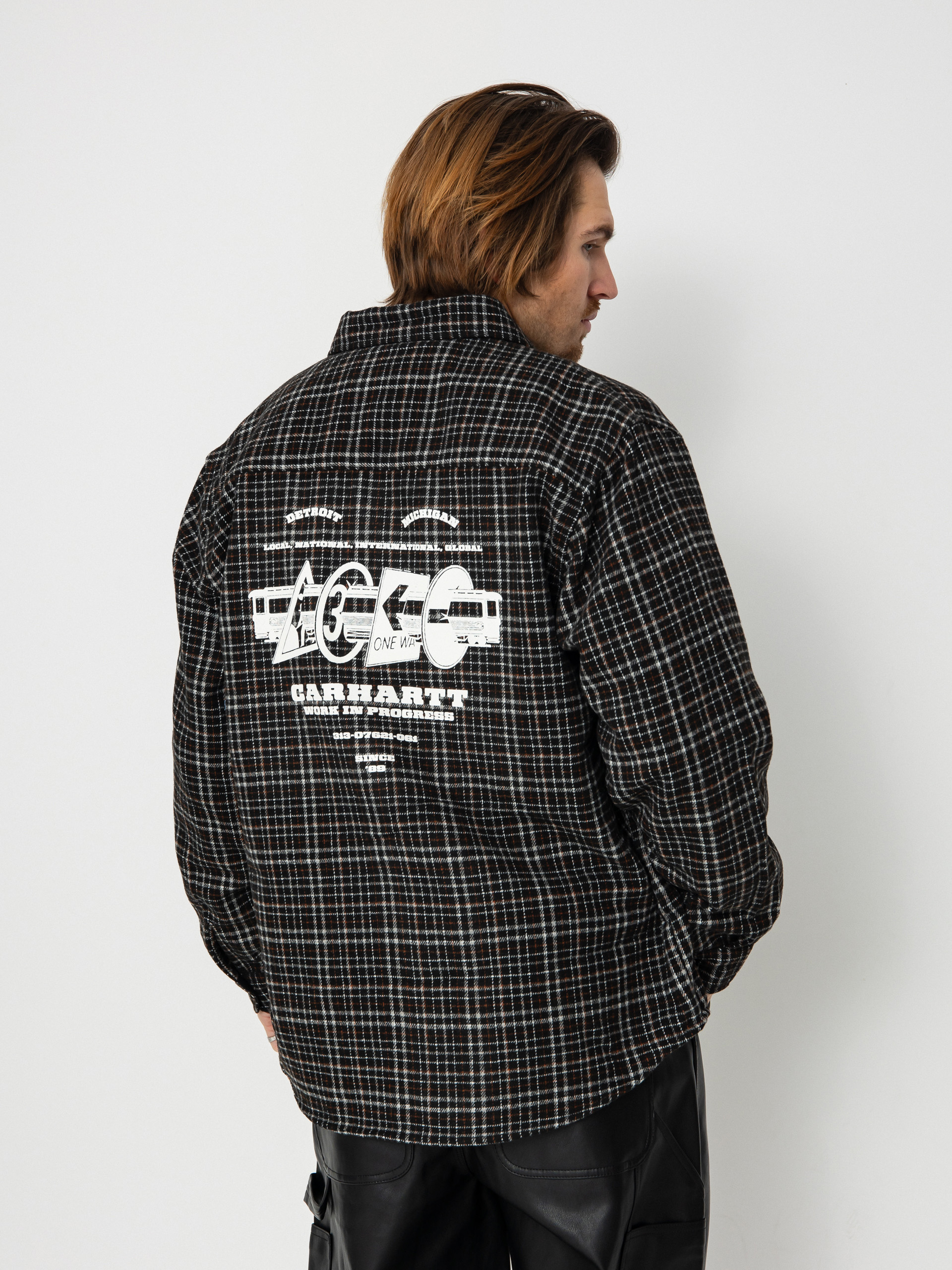 Carhartt WIP Runaway Millett Hemd (millett check black/wax)