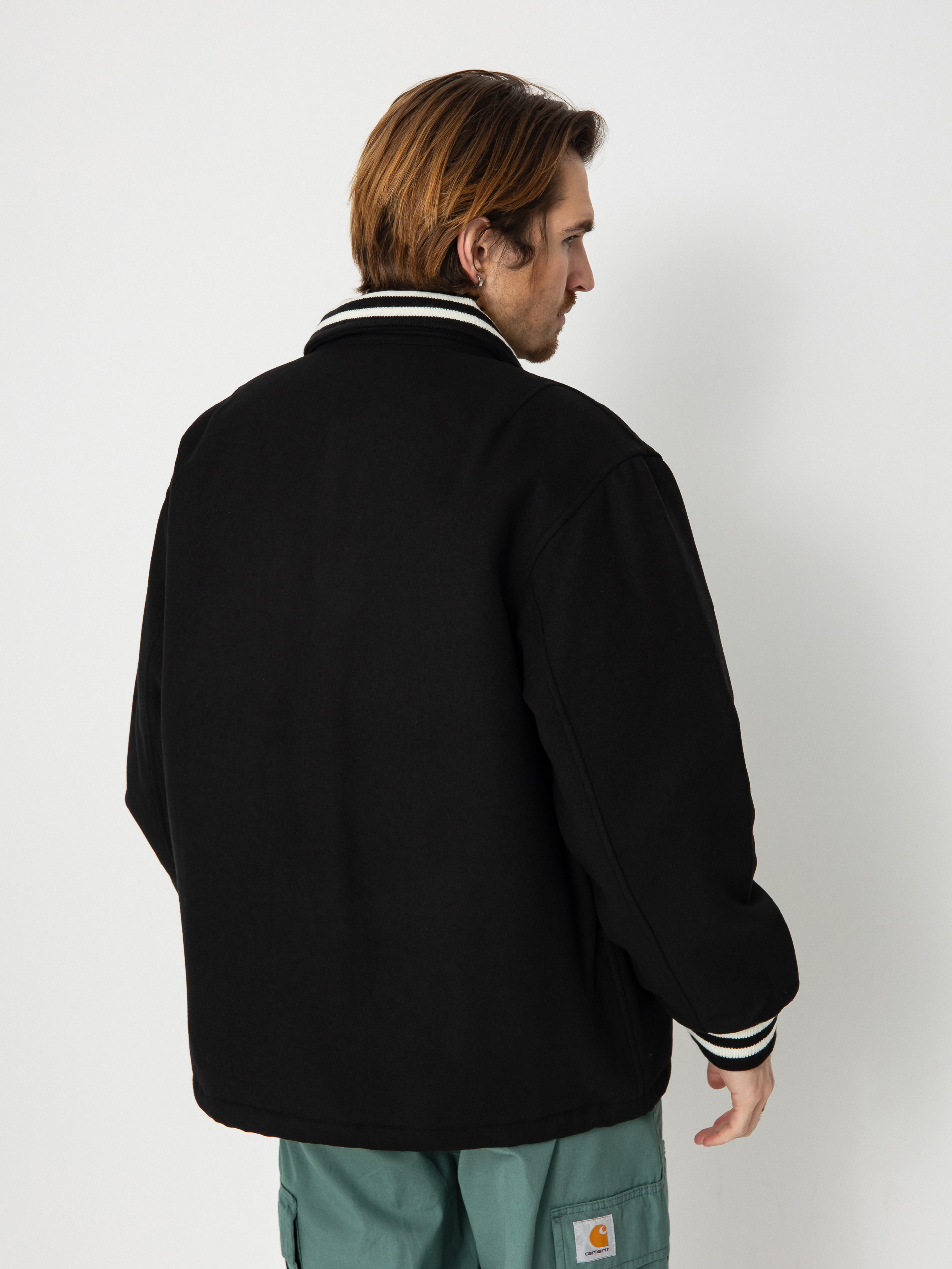 Carhartt WIP Wool Coach Jacke (black/wax)