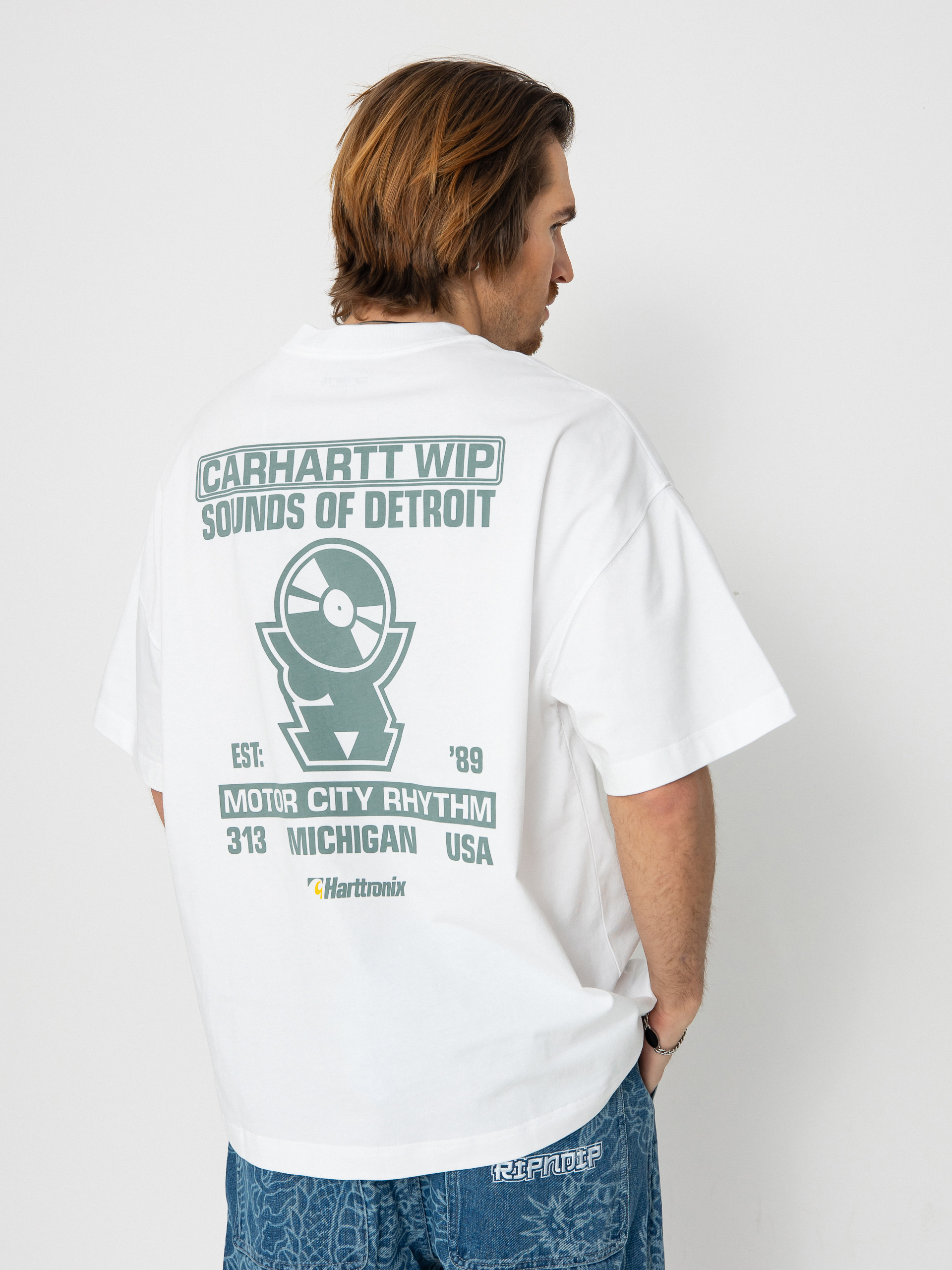 Tシャツ・カットソー CARHARTT WIP Men T-shirt White I034486 32MXX Carhartt WIP cotton t-shirt Label Script men's white color