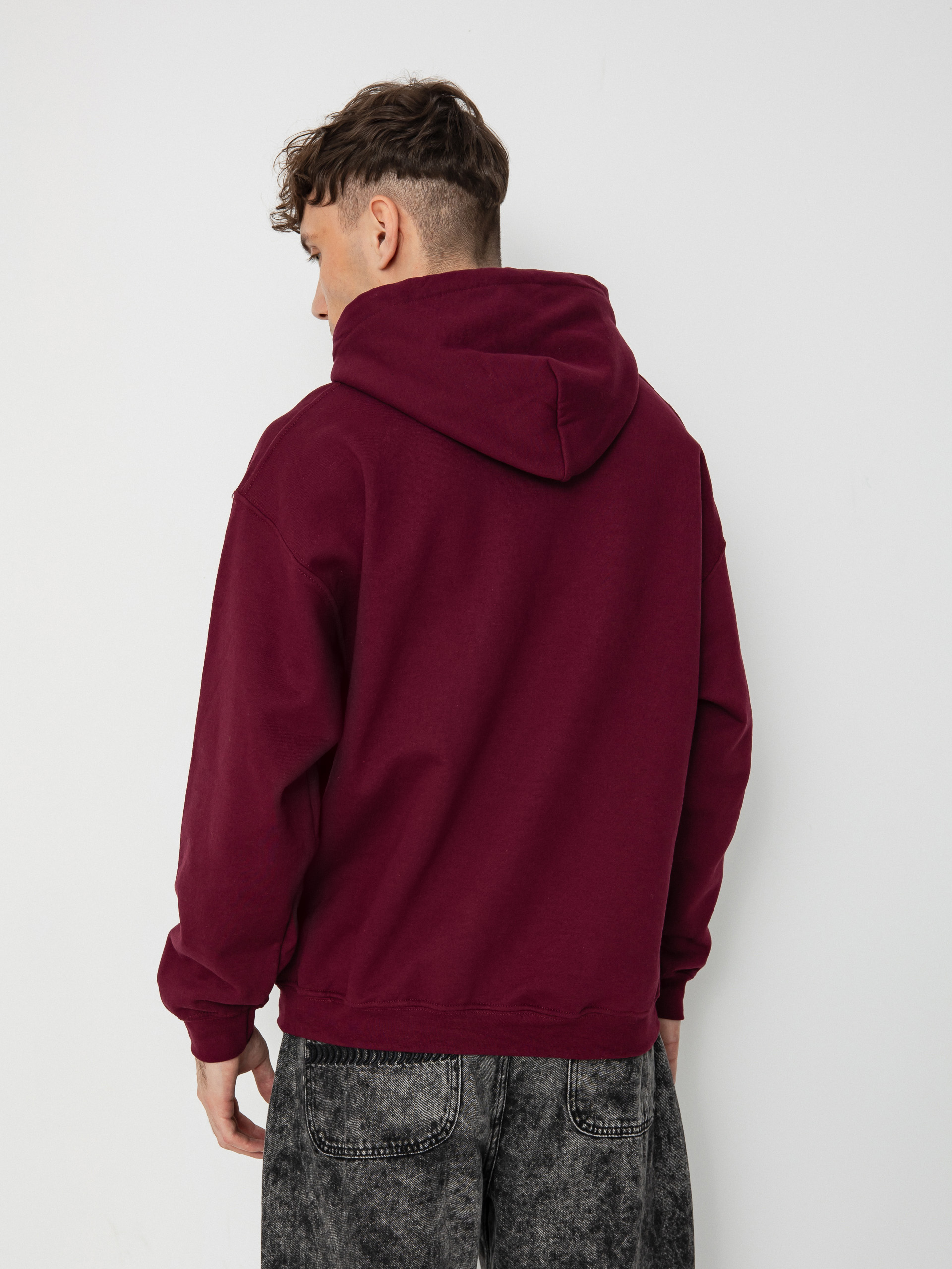 Thrasher X Toy Machine Vortex HD Hoodie (maroon)