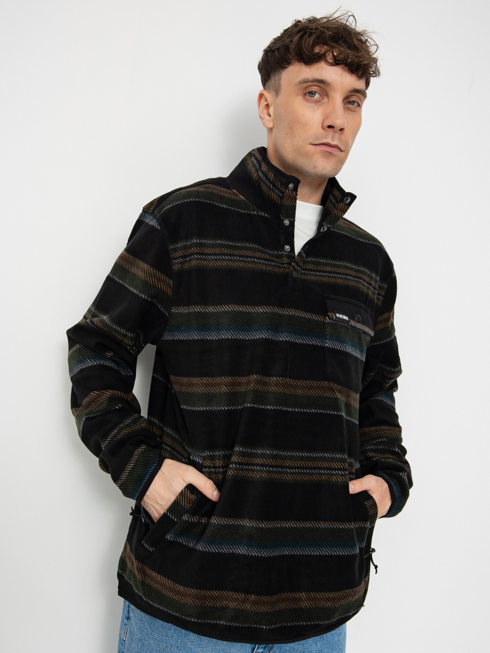 Etnies Woodsman Anorak Active sweatshirt black (black/olive)