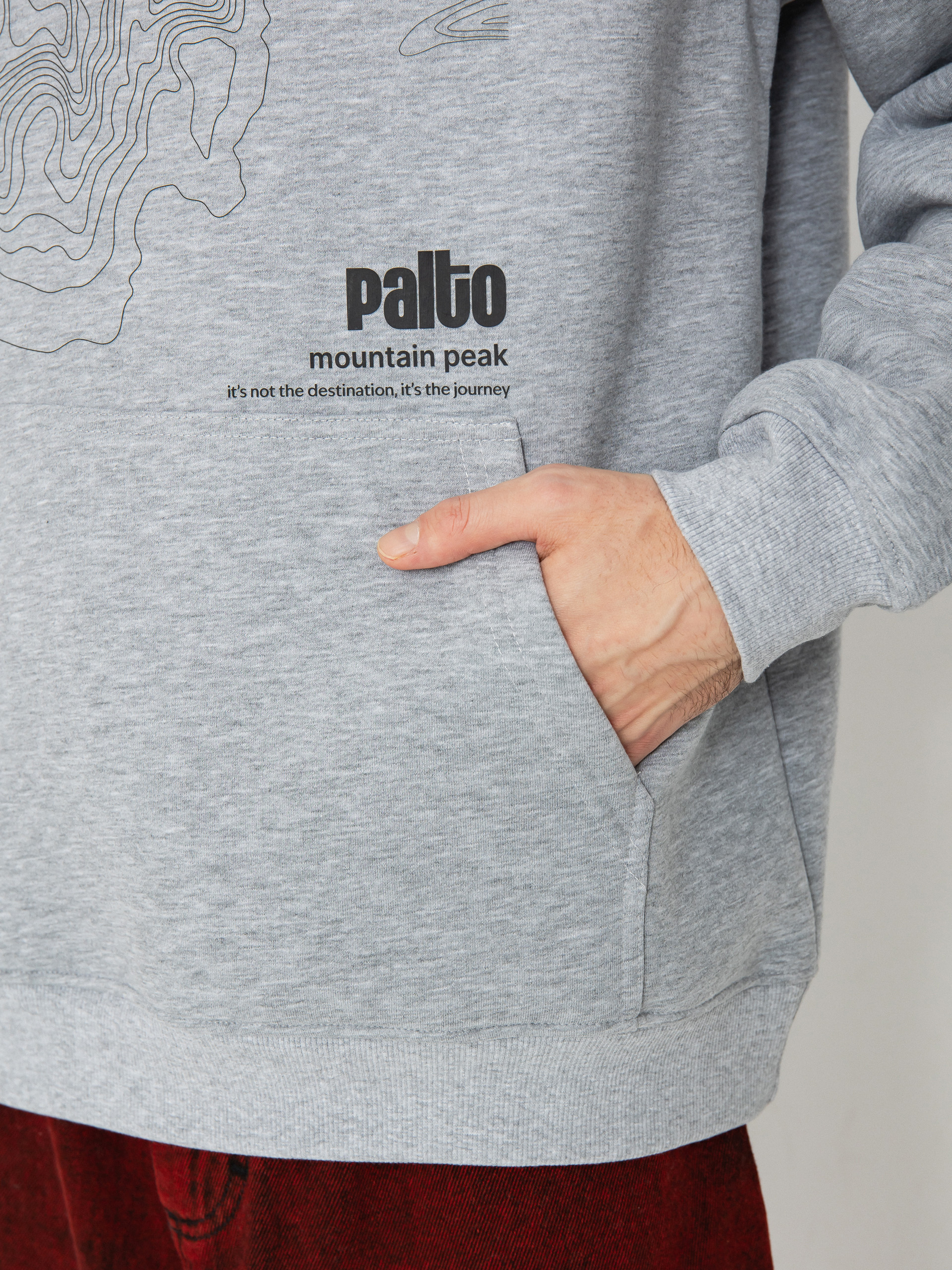 Palto Topography HD Hoodie (grey)