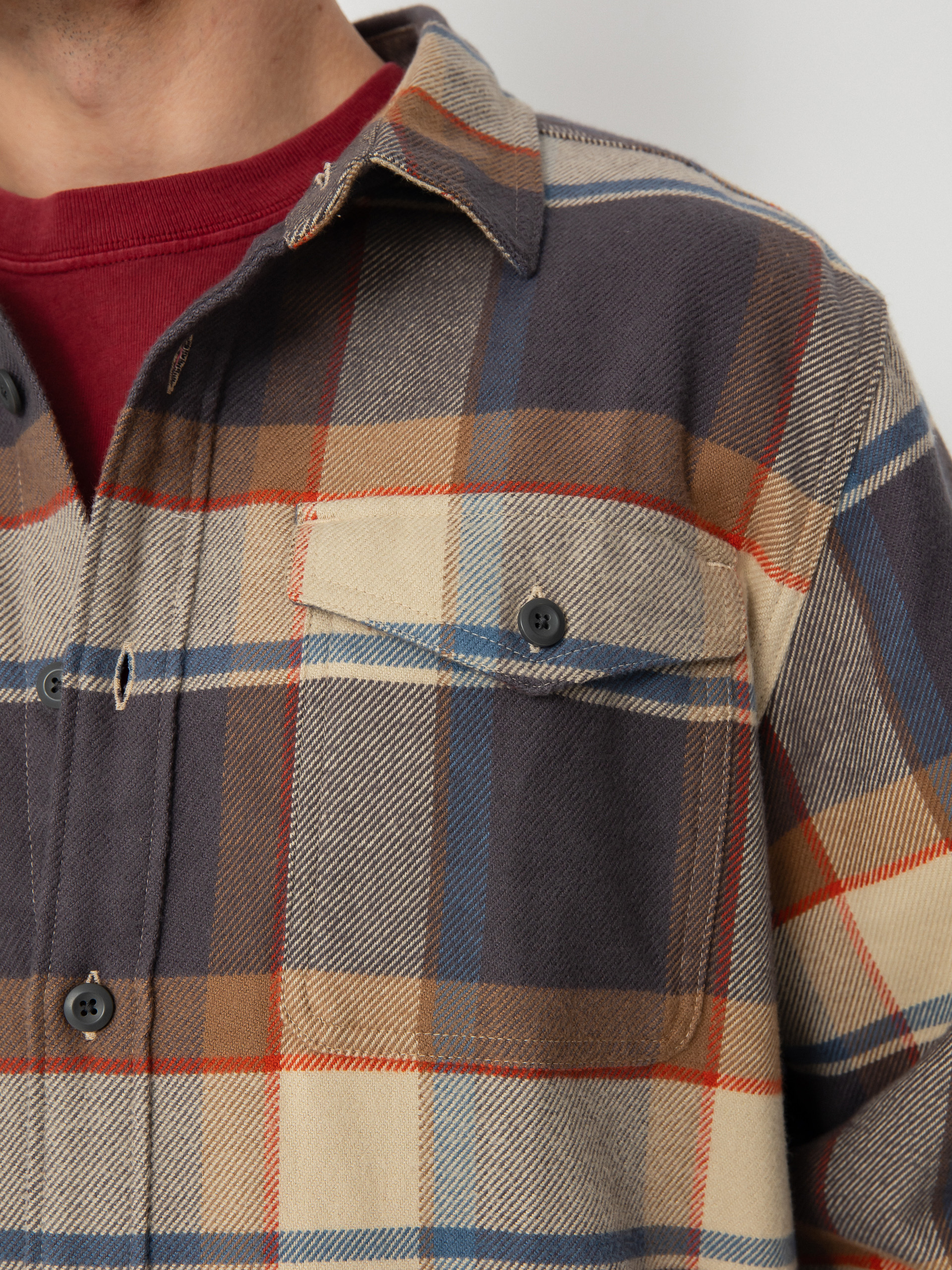 Patagonia Fjord Flannel Shirt (sunrise ridge forge grey)