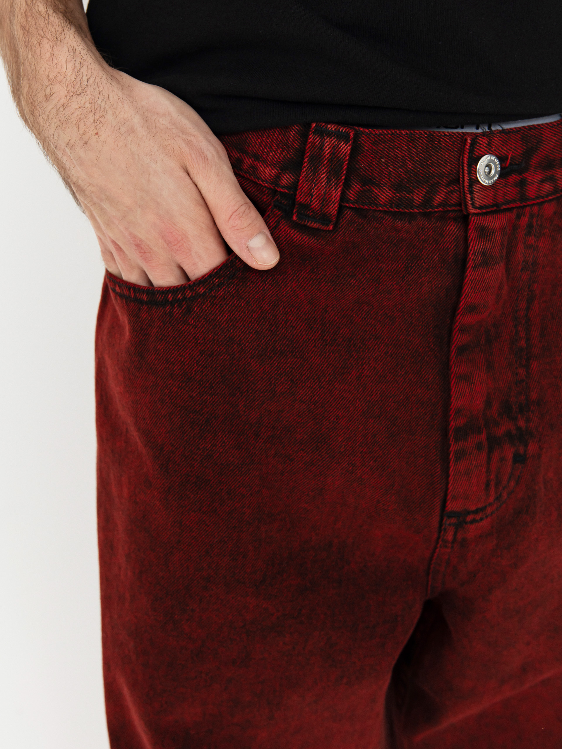 Polar Skate Big Boy Jeans Hose (red black)