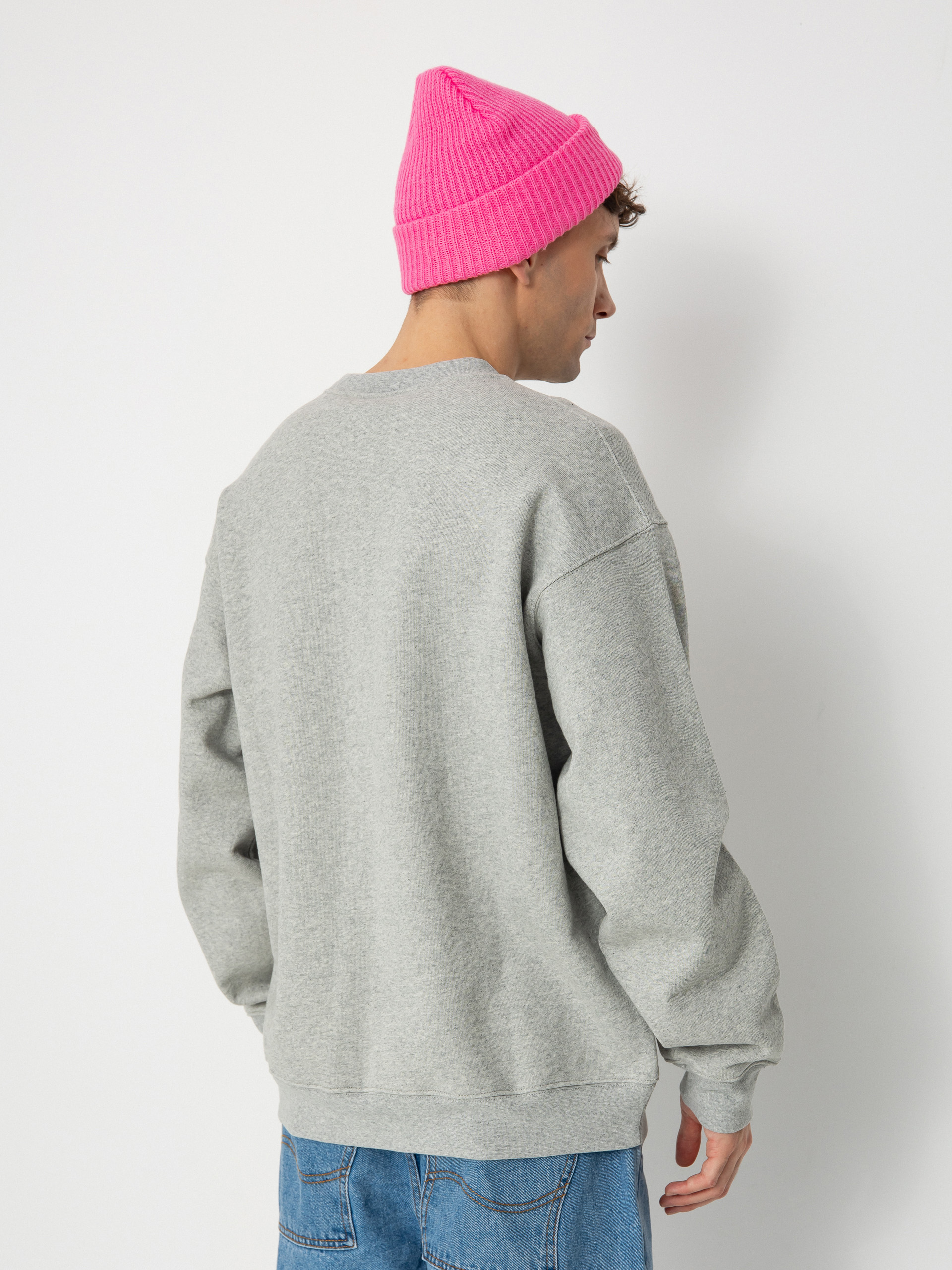 Dime Classic Small Logo Sweatshirt - grey (heather gray) Dime Classic Small Logo Sweatshirt - grey (heather gray)
