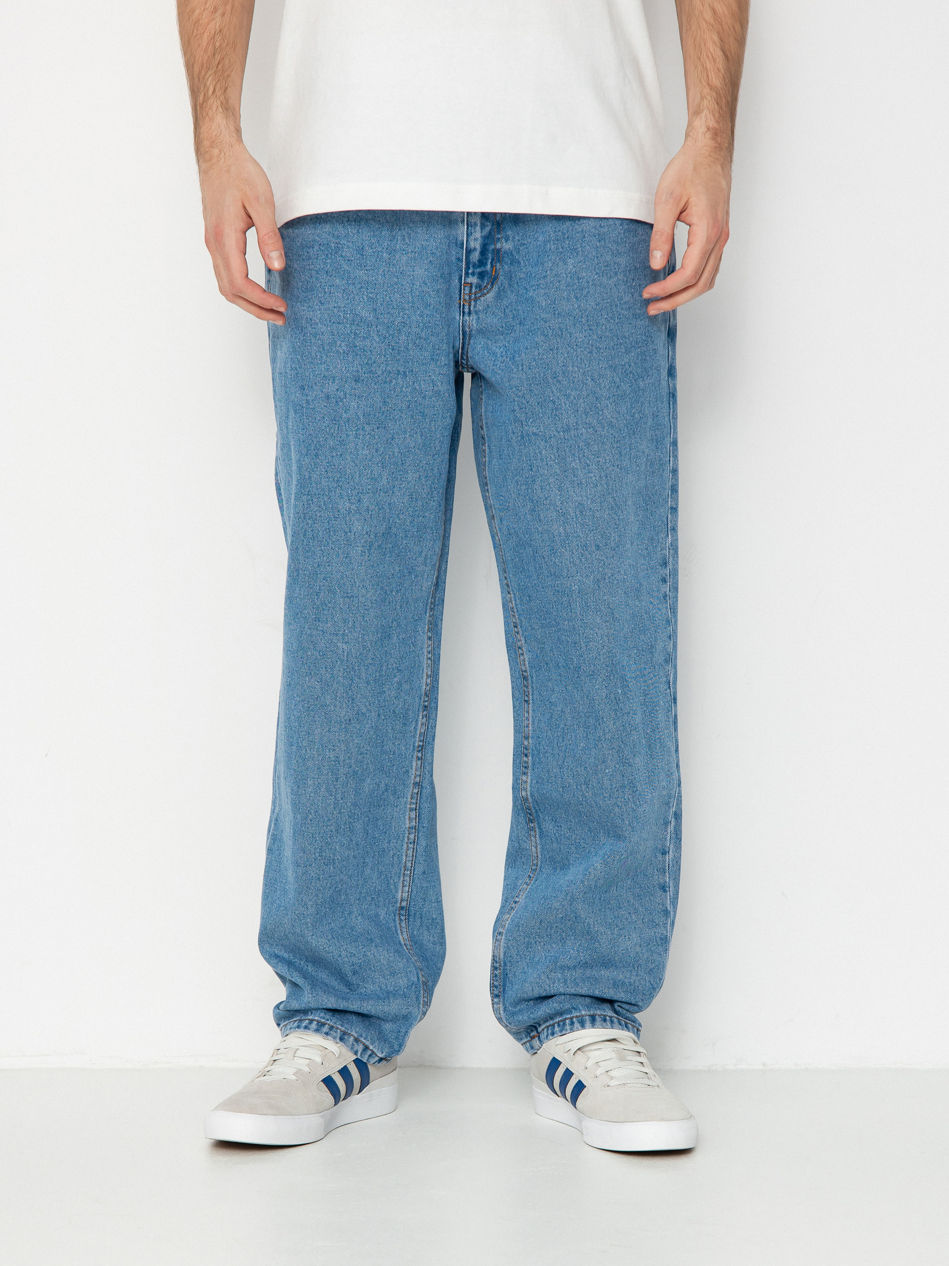 Dime Hose Classic Relaxed Denim - Blau (blue washed)