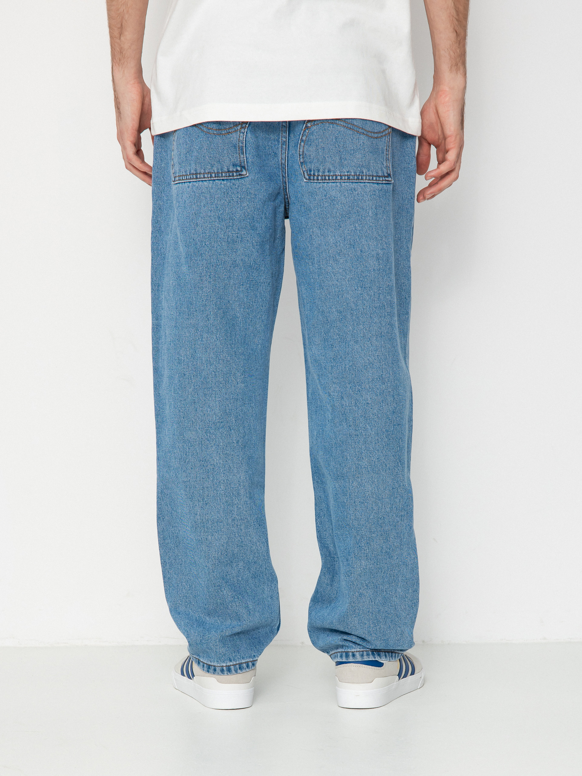 Dime Hose Classic Relaxed Denim - Blau (blue washed)