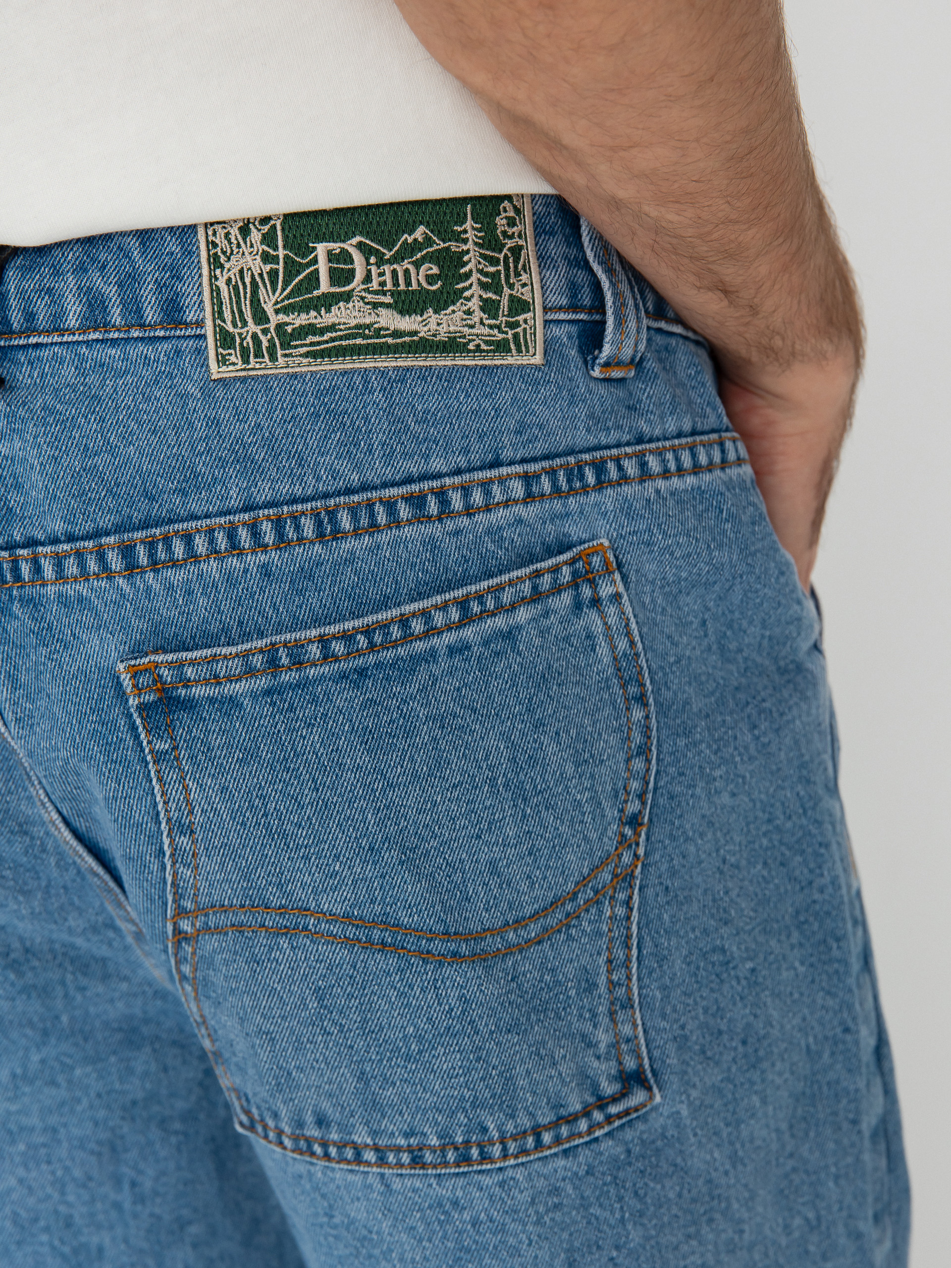 Dime Hose Classic Relaxed Denim (blue washed)