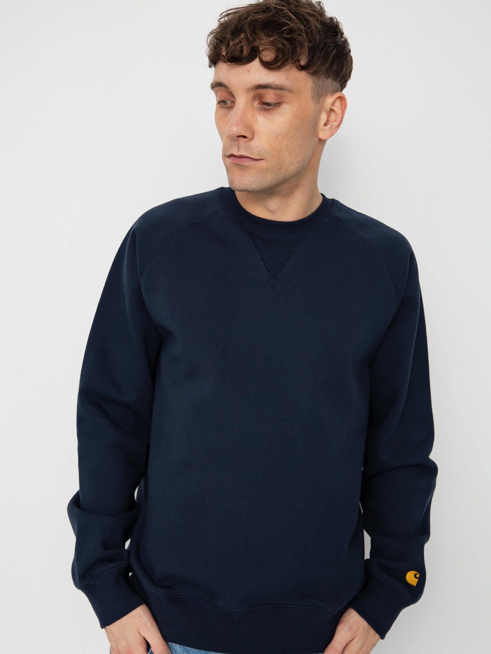Carhartt WIP Chase Sweatshirt navy blue (mizar/gold)