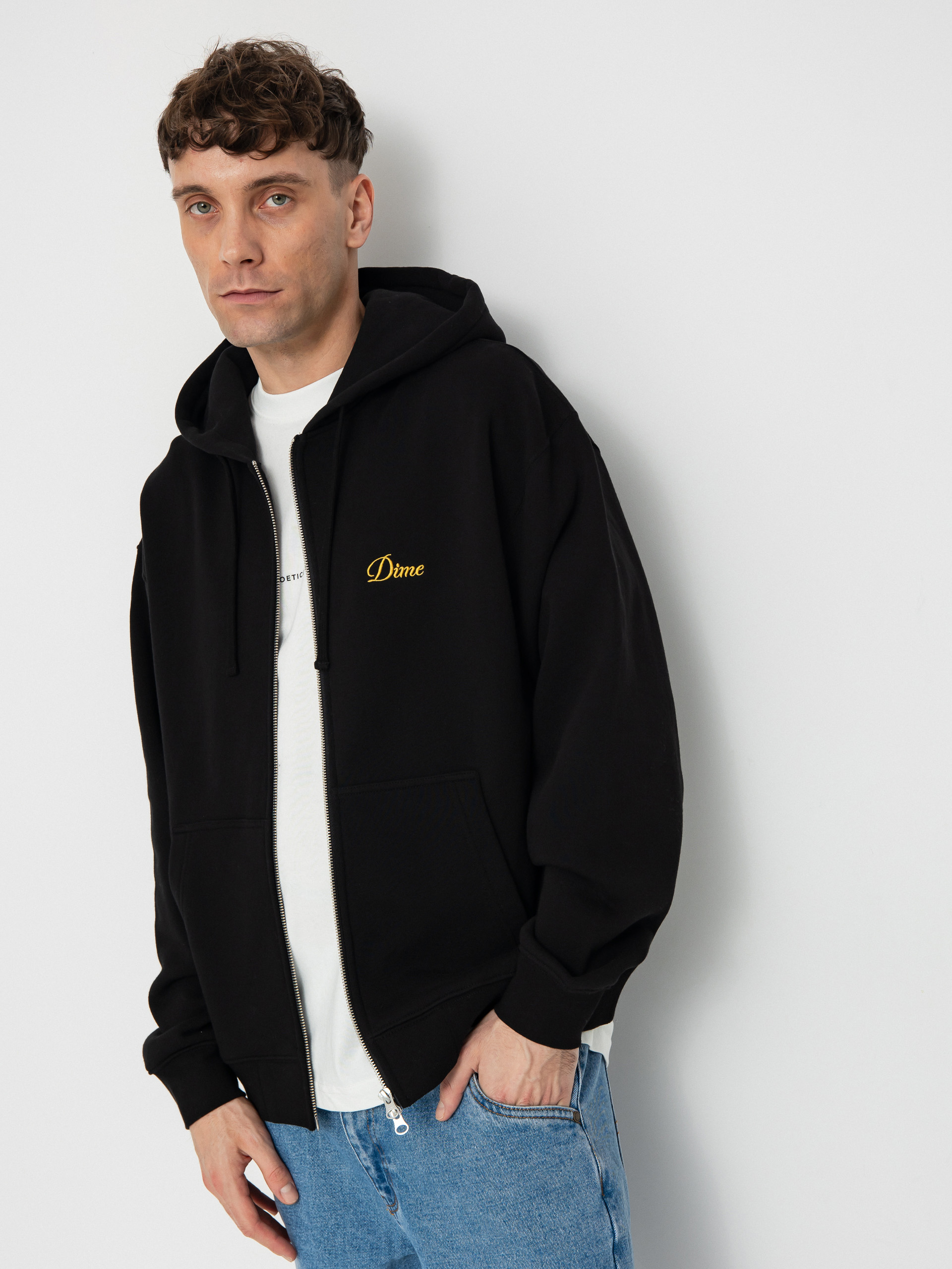 Dime Cursive Small Logo ZHD Hoodie (black)