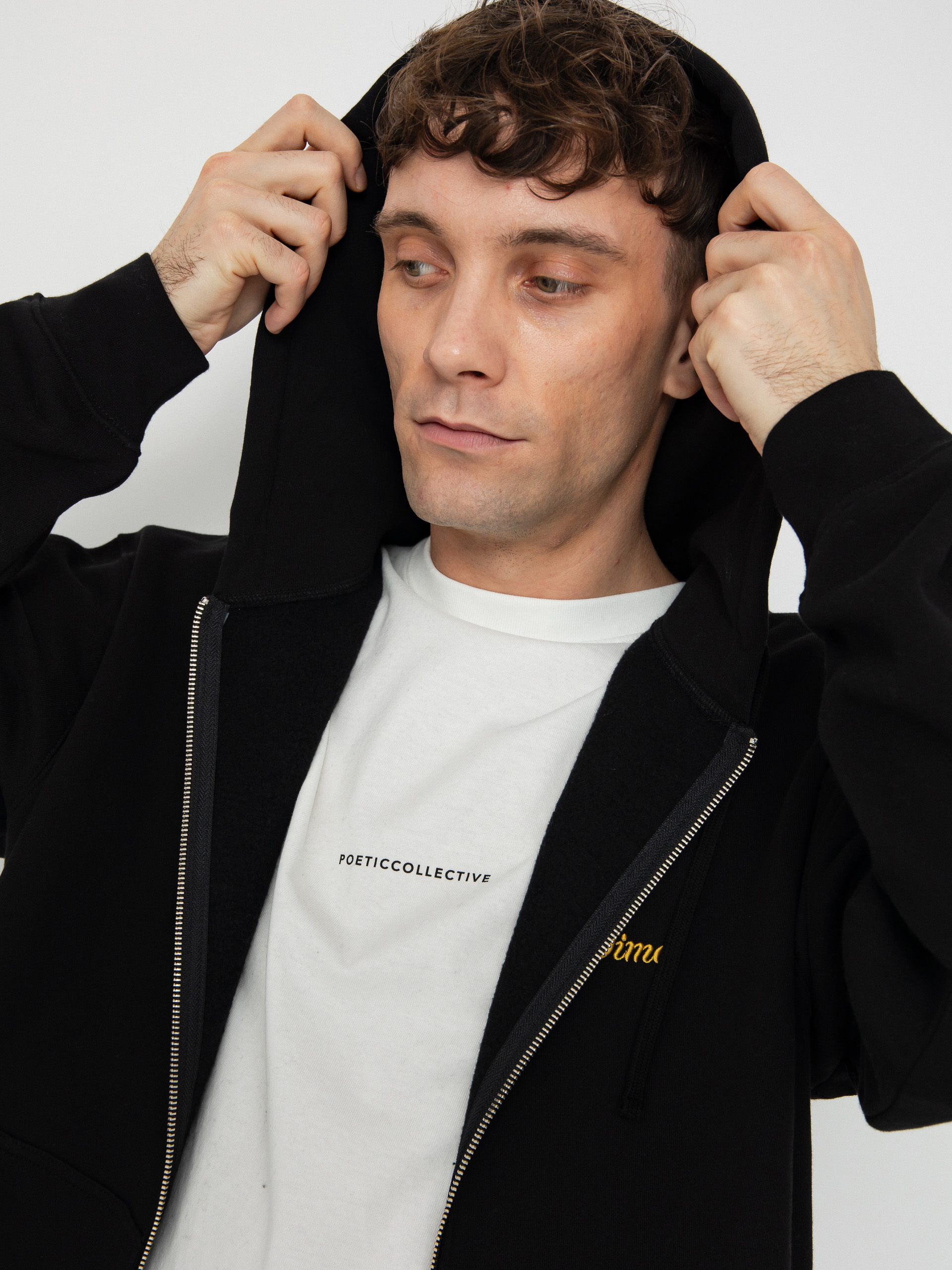 Dime Cursive Small Logo ZHD Hoodie (black)