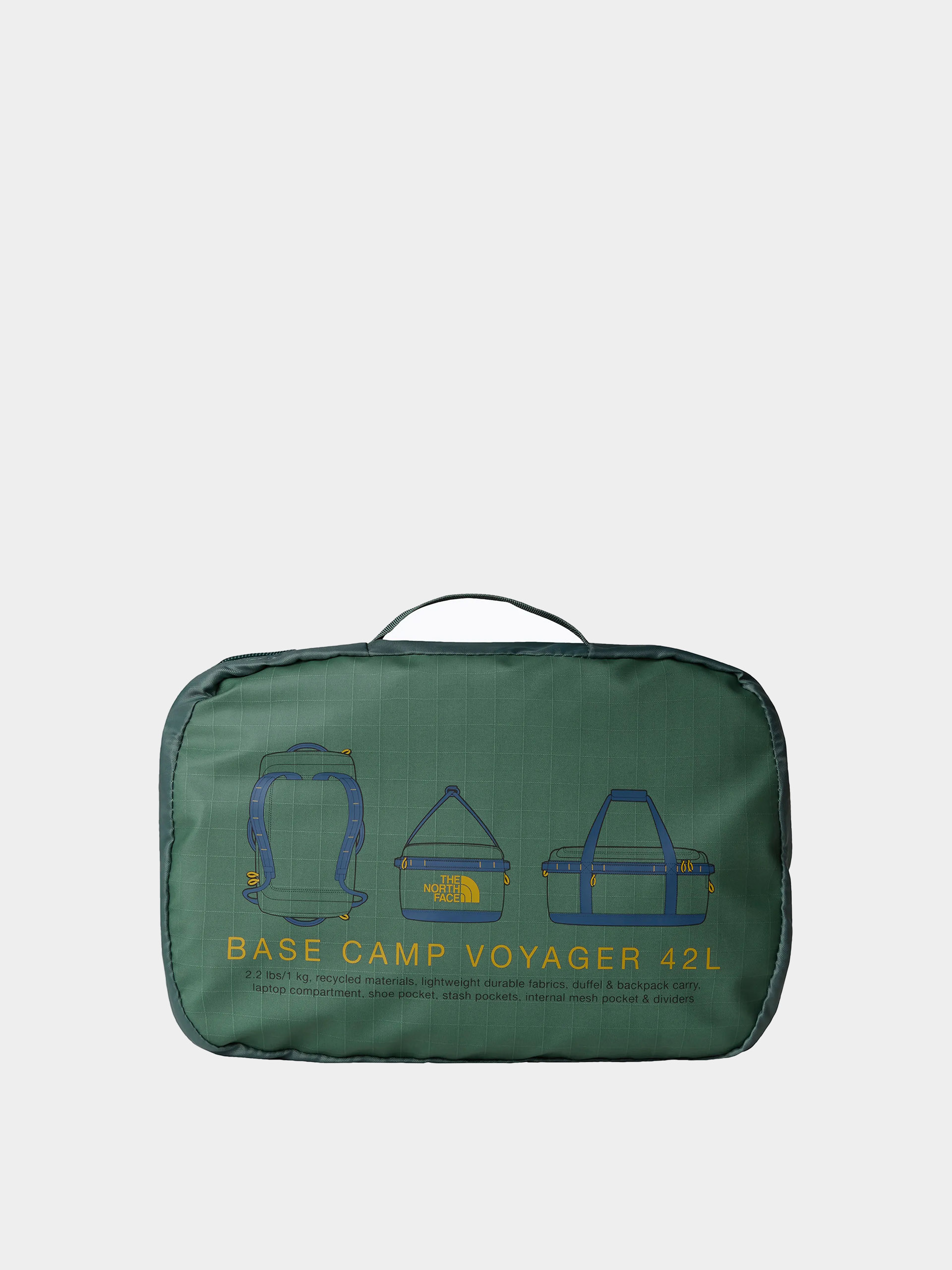 The North Face Tasche Base Camp Voyager Duffel 42L (duck green/shady blue)