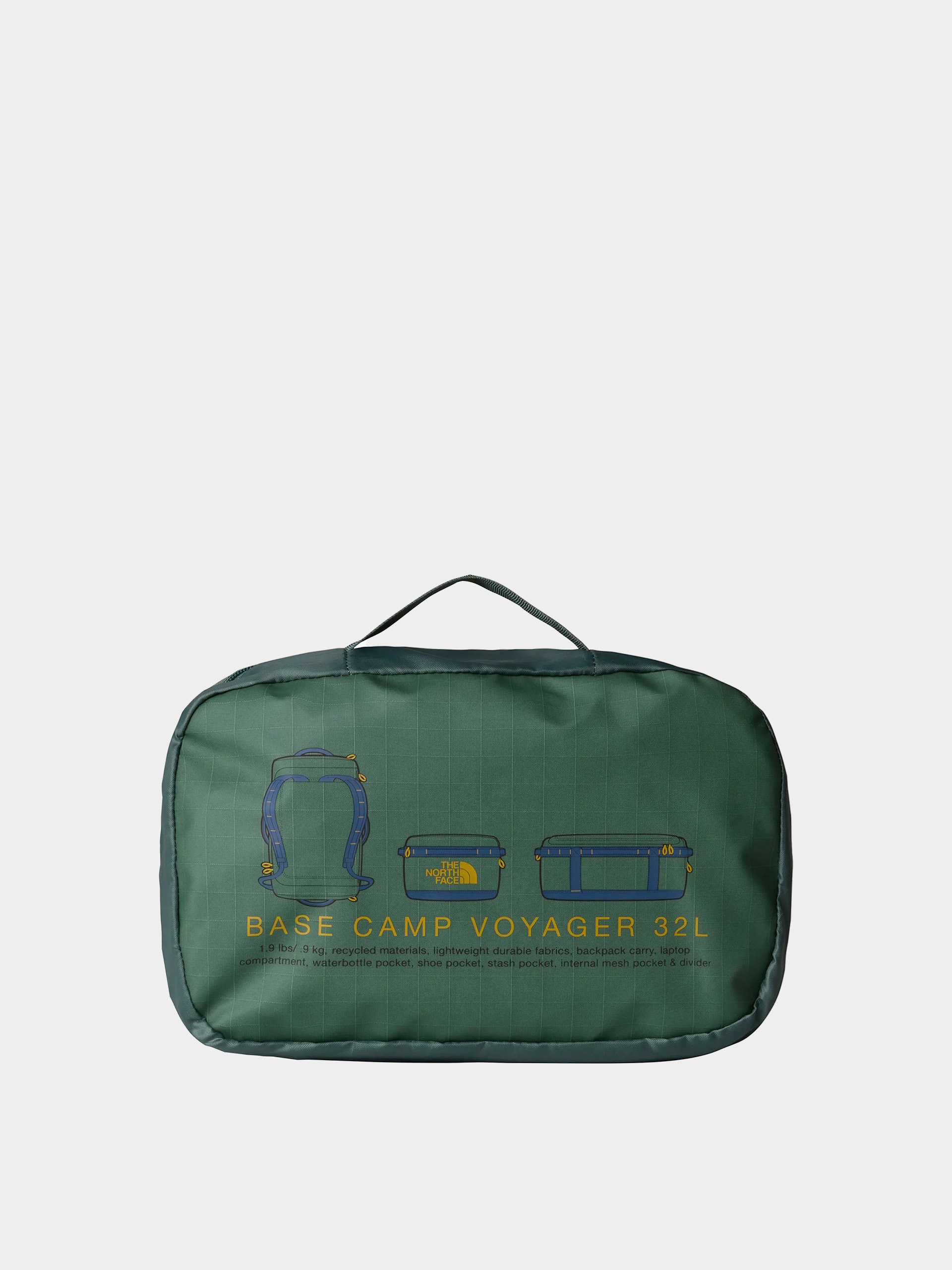 The North Face Tasche Base Camp Voyager Duffel 32L (duck green/shady blue)