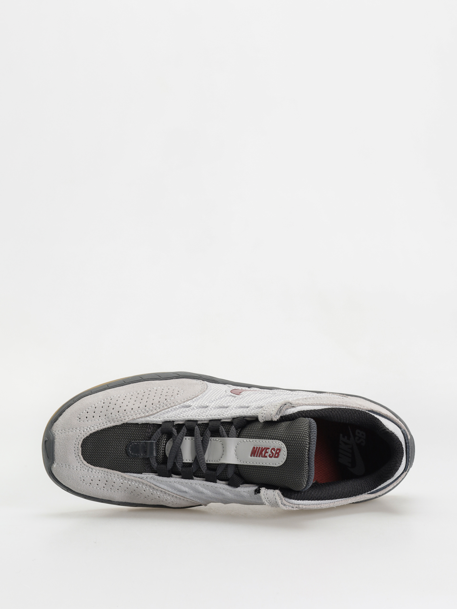 Nike SB Vertebrae Shoes (lt smoke grey/dark team red)