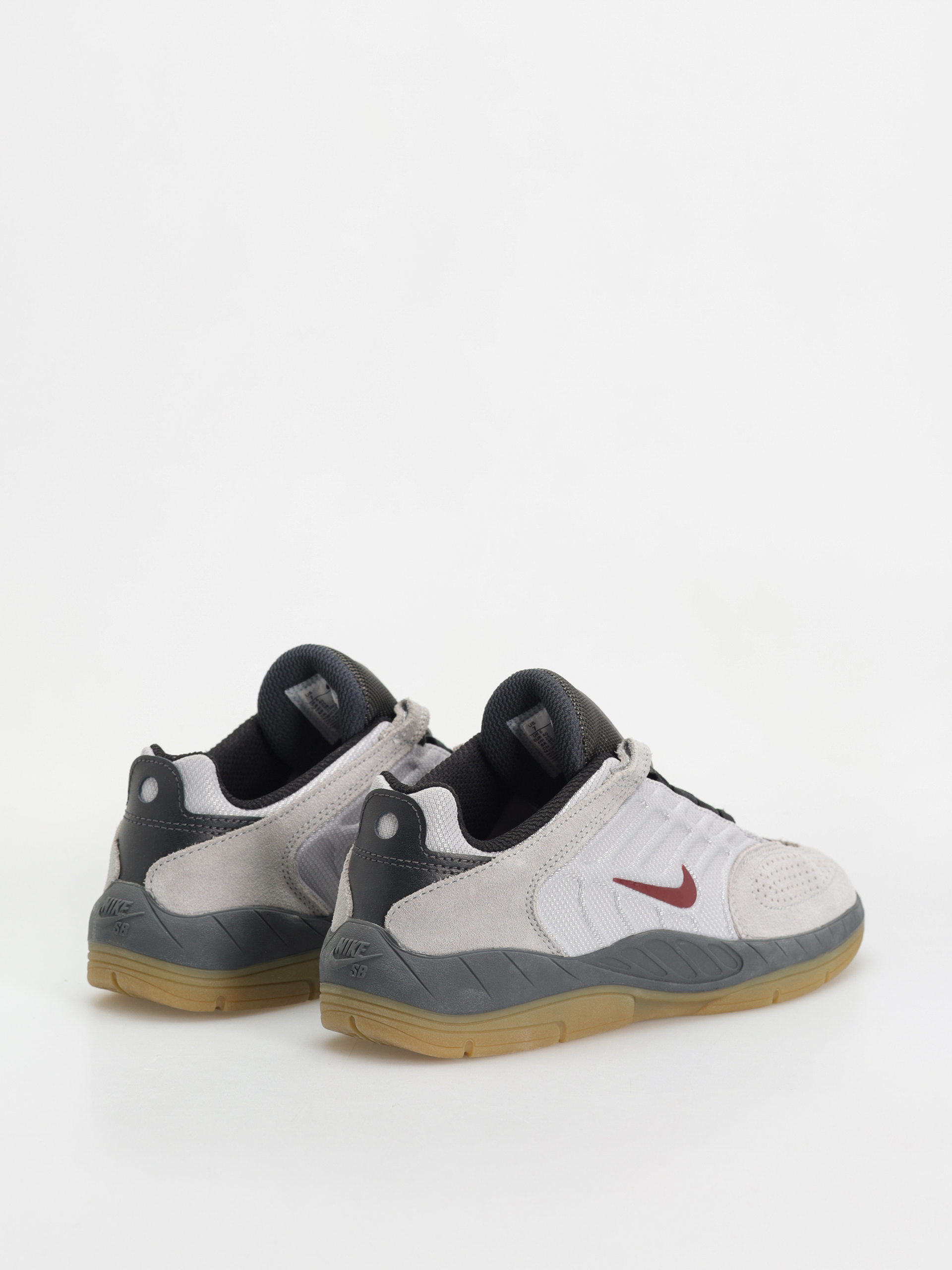 Nike SB Vertebrae Shoes (lt smoke grey/dark team red)