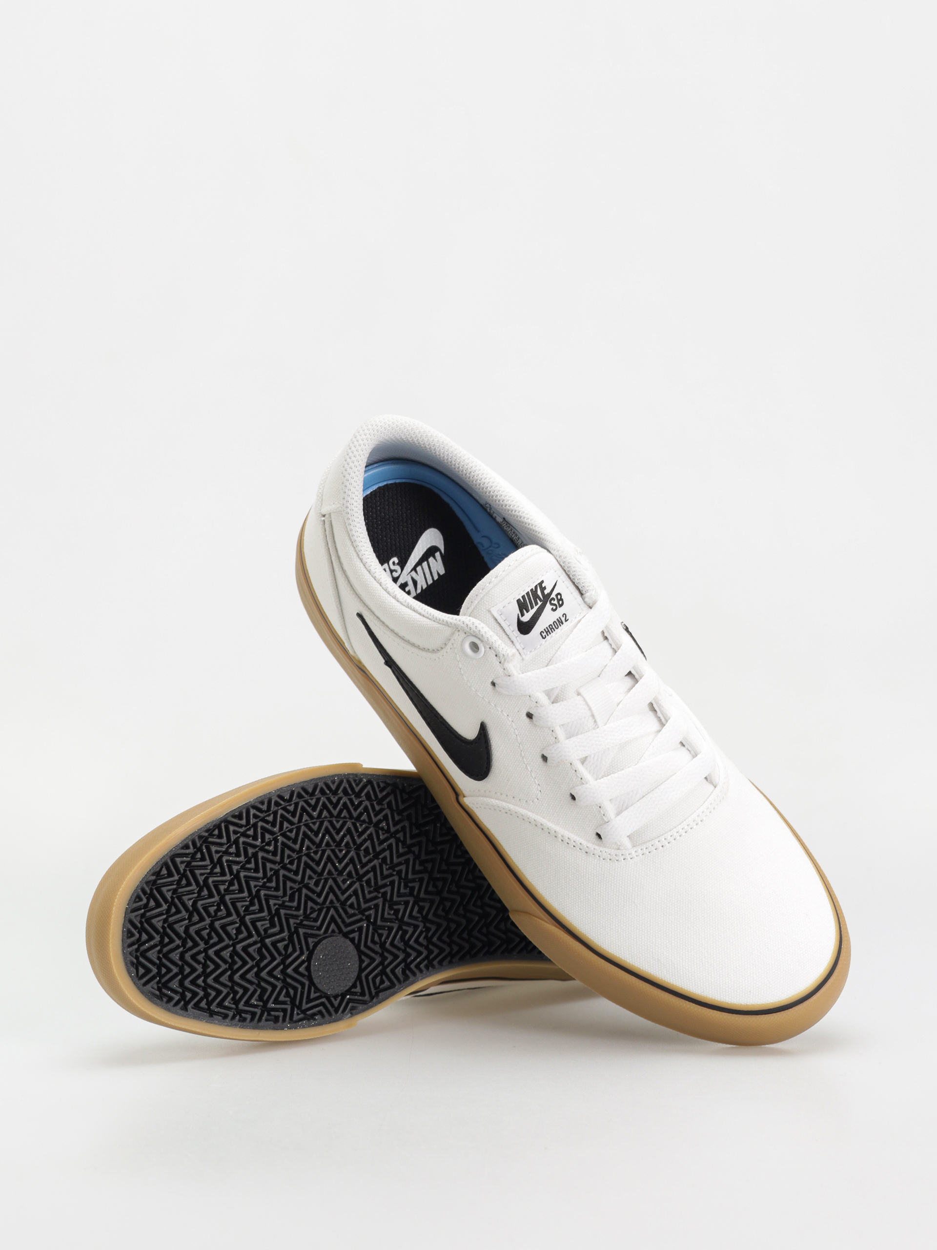 Nike SB Chron 2 Canvas Schuhe (white/black white gum light brown)