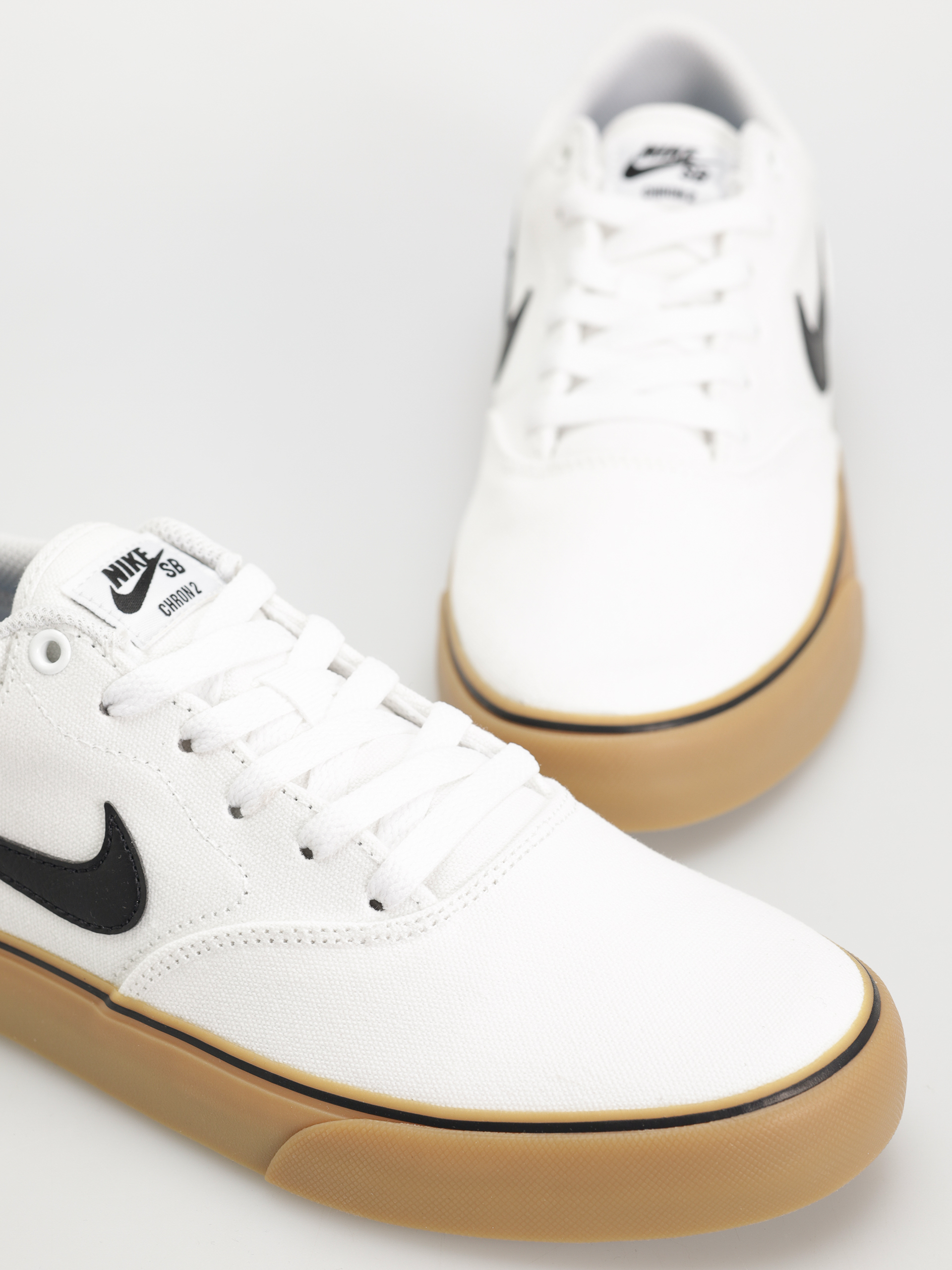 Nike SB Chron 2 Canvas Schuhe (white/black white gum light brown)
