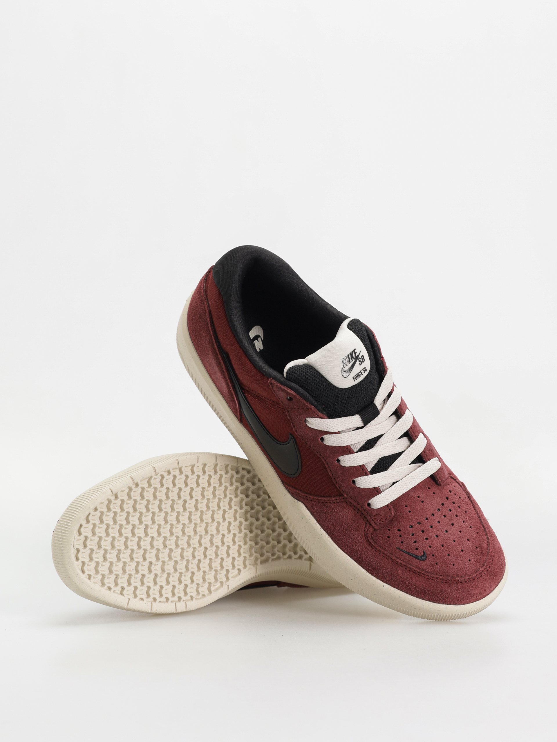 Nike SB Force 58 Schuhe (dark team red/black black lt orewood brn)