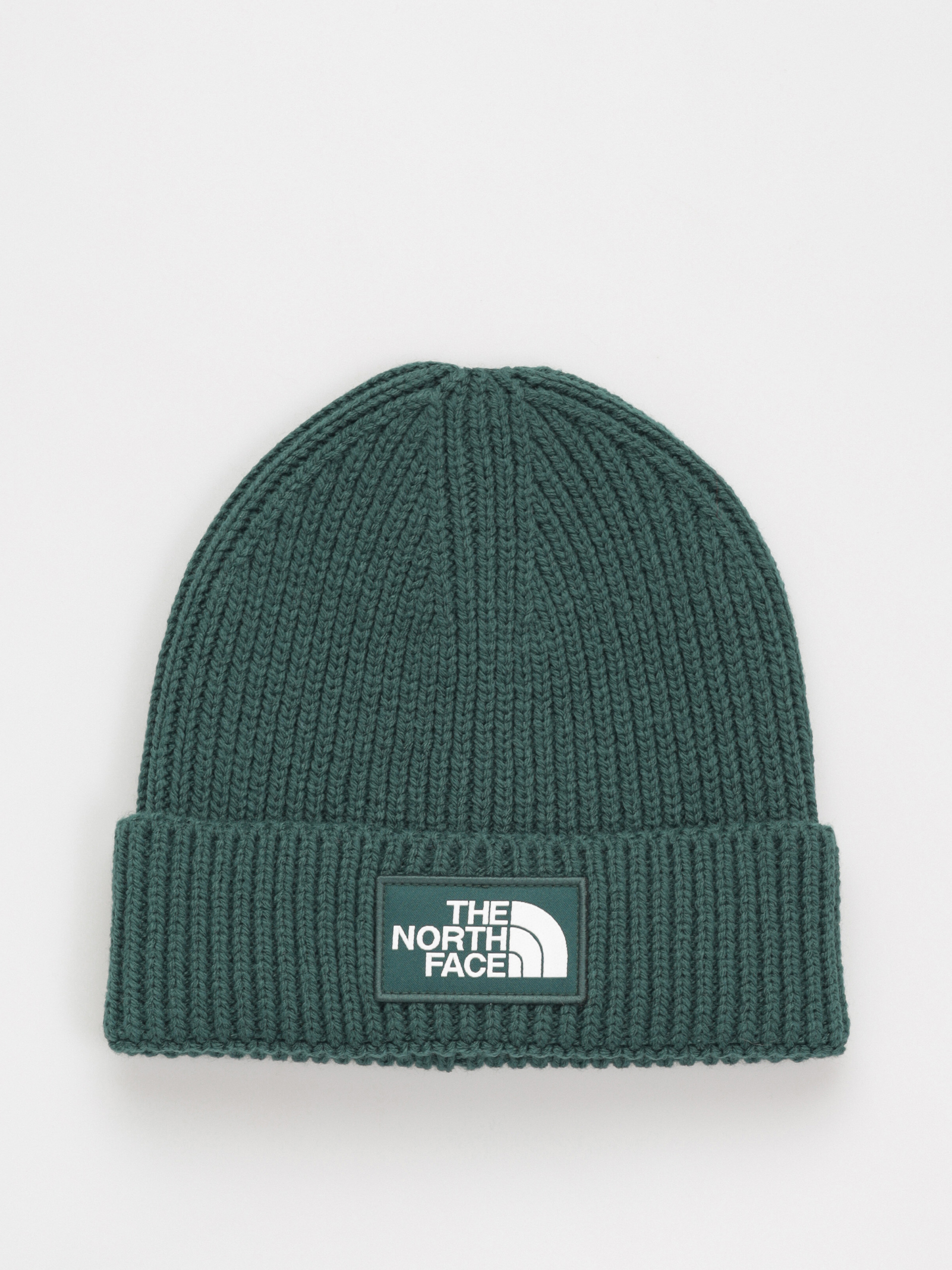 The North Face Tnf Logo Box Beanie (deep nori/duck green)