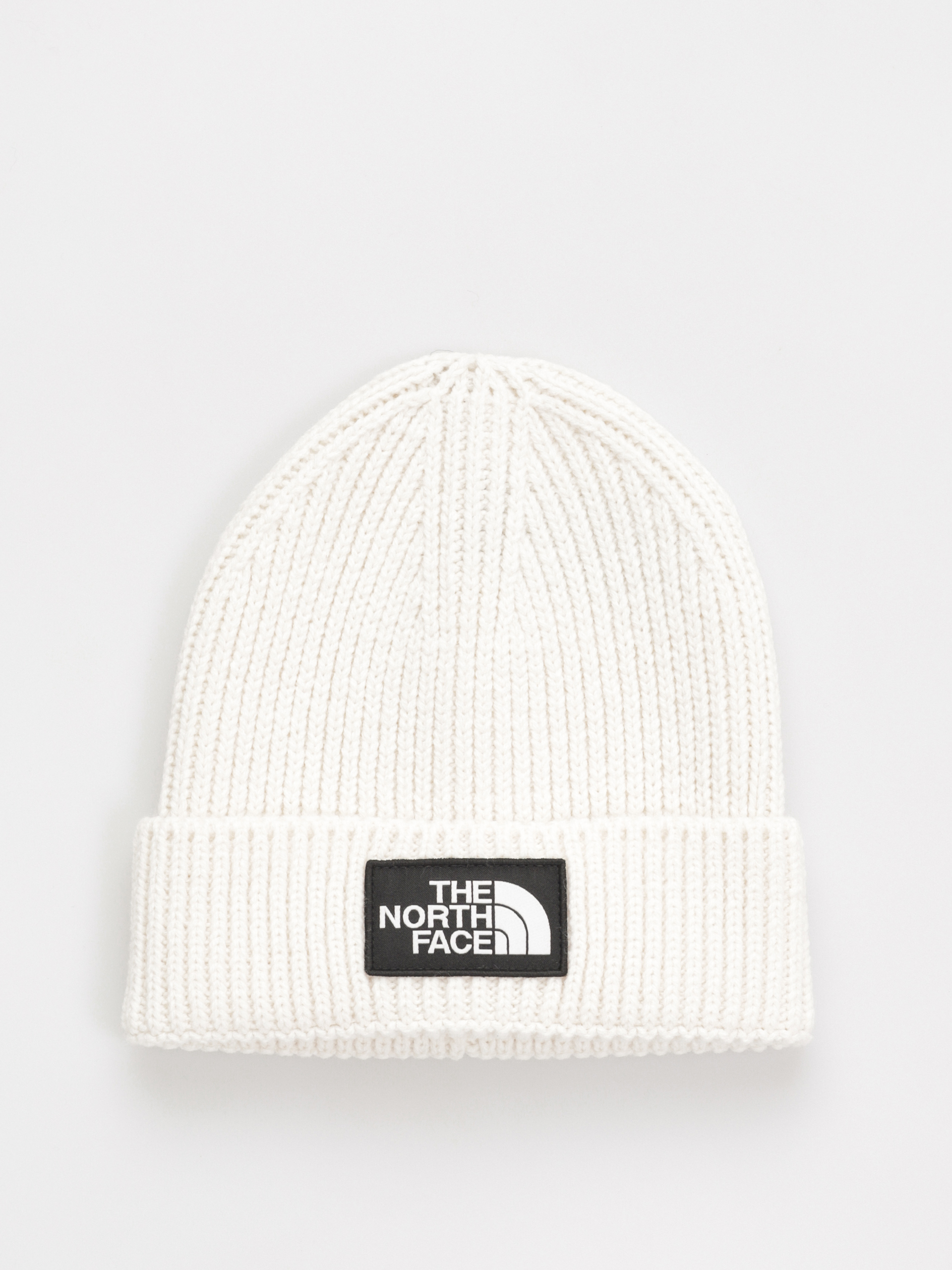 The North Face Tnf Logo Box Beanie (white dune)