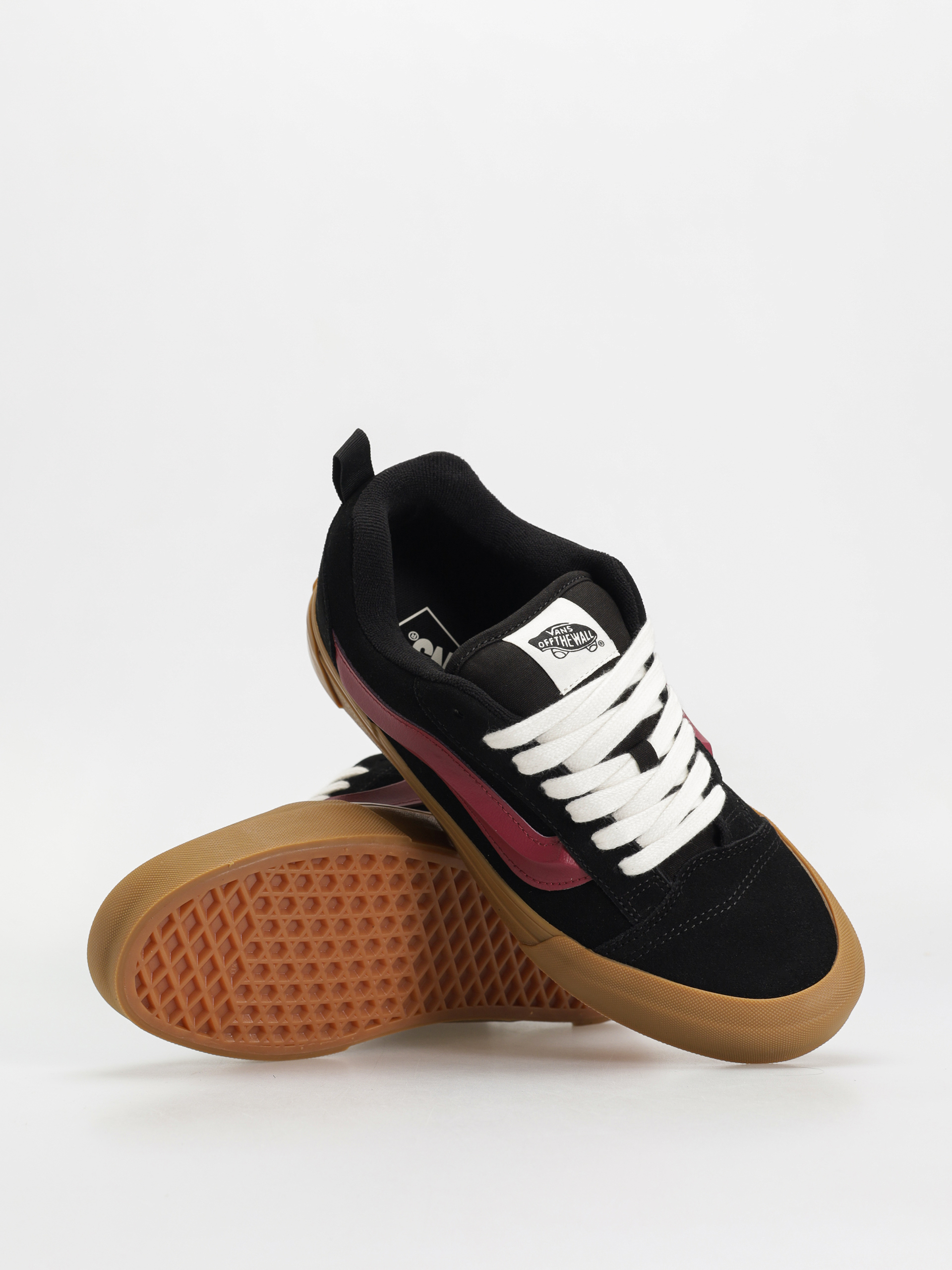 Vans Knu Skool Schuhe (vintage suede black/multi)