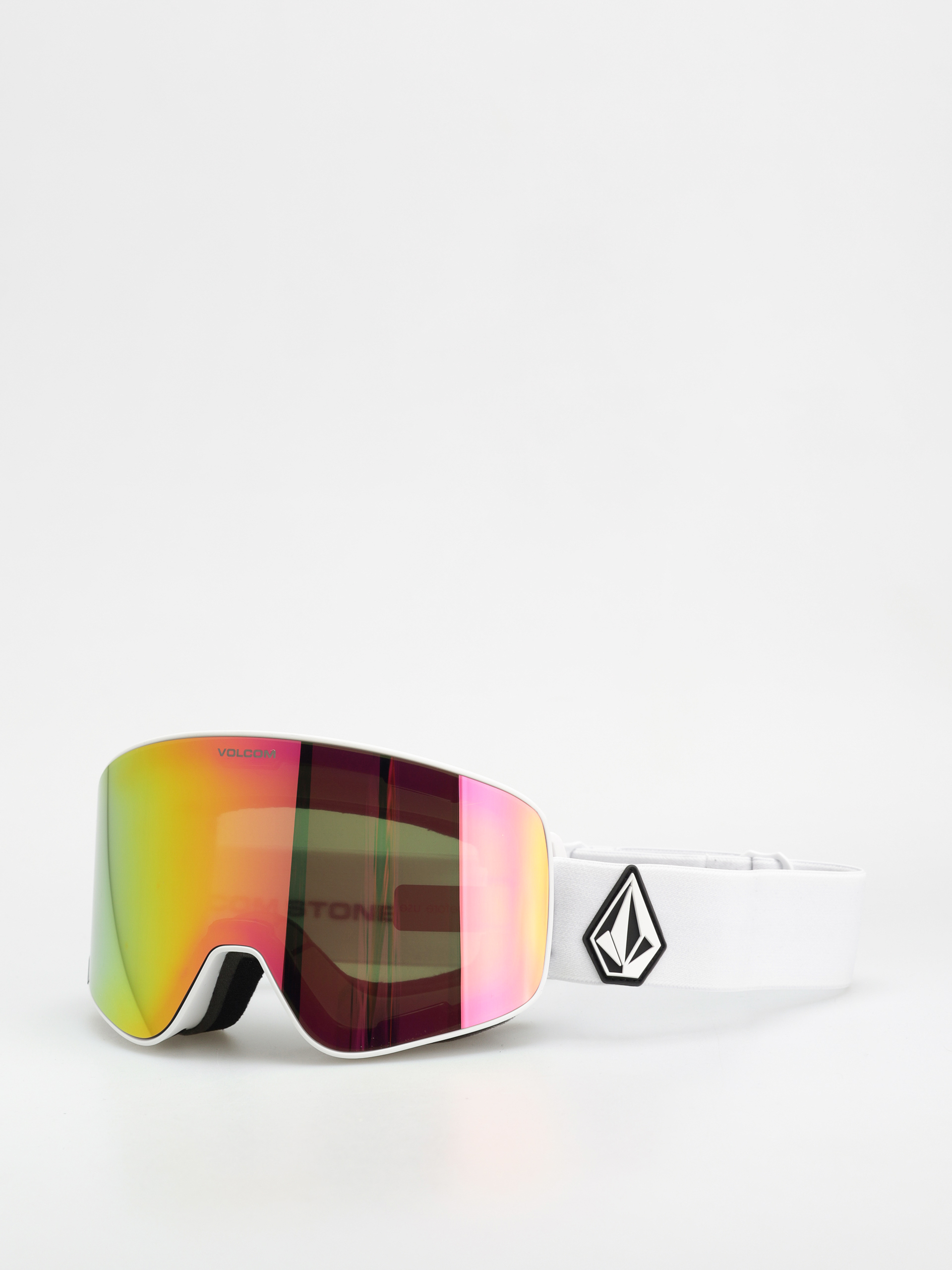 Volcom Odyssey Goggle (matte white/pink chrome+bl yellow)