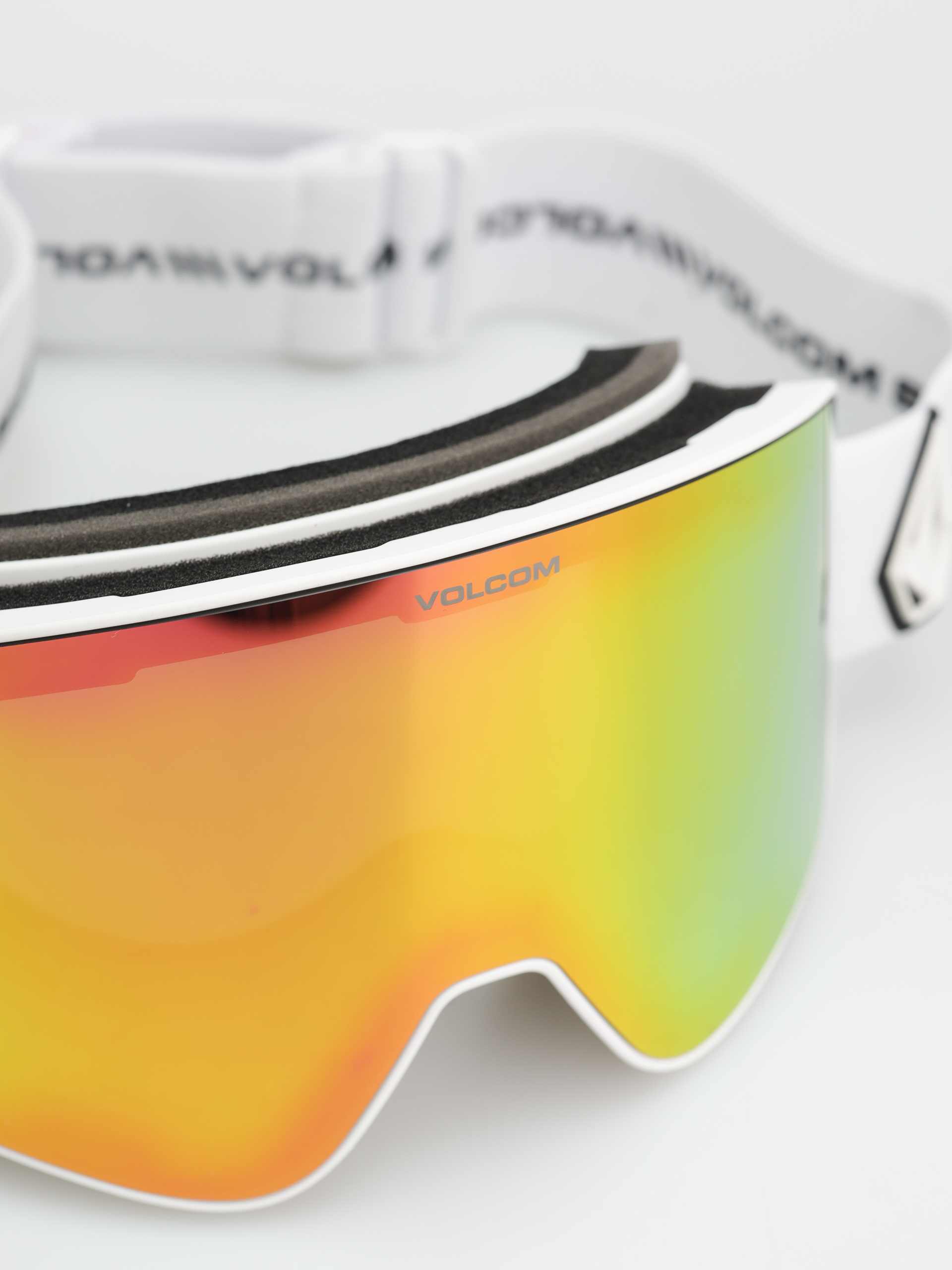 Volcom Odyssey Goggles (matte white/pink chrome+bl yellow)