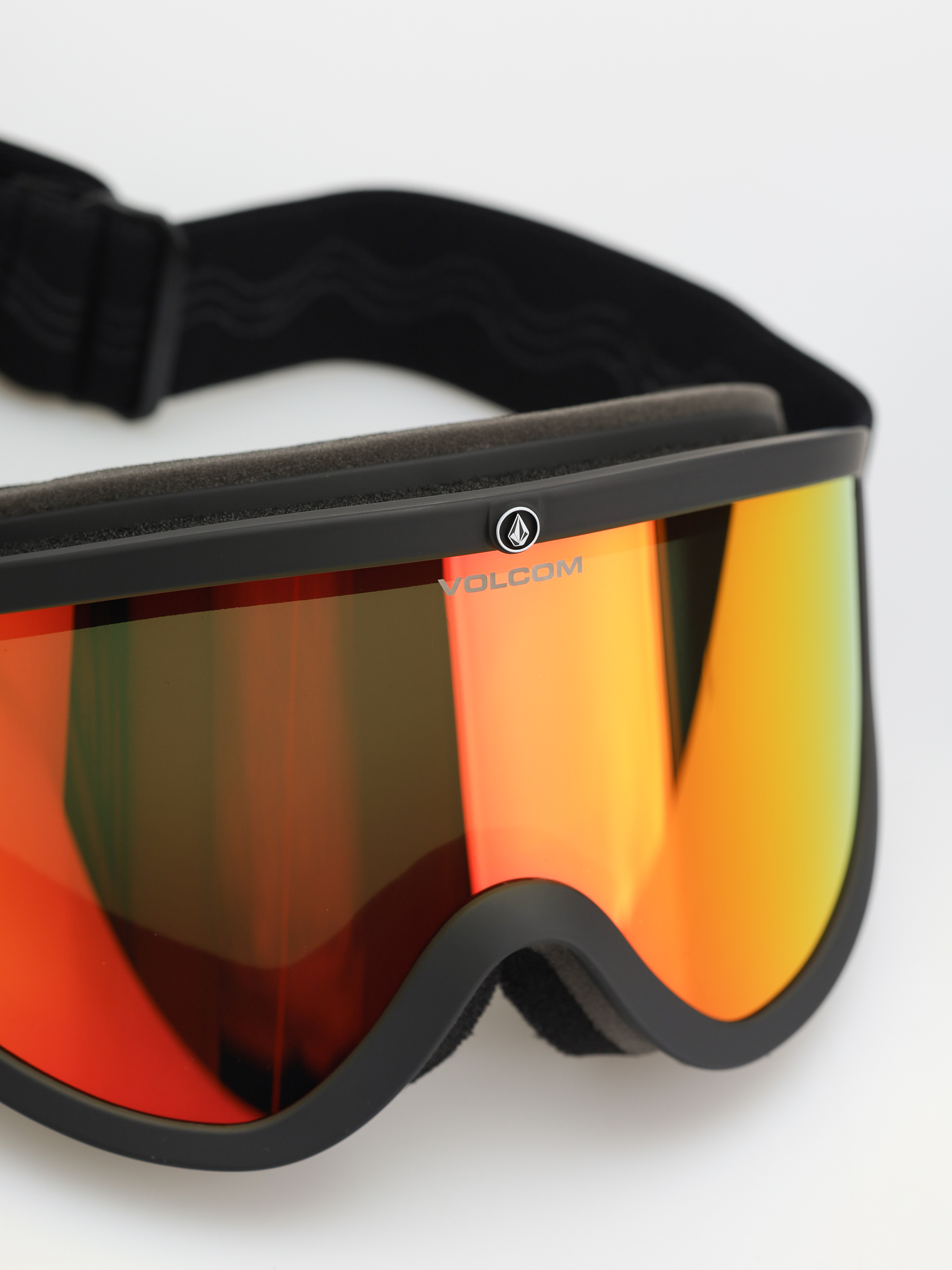 Volcom Footprints Goggle (matte black stone/red chrome+bl yellow)