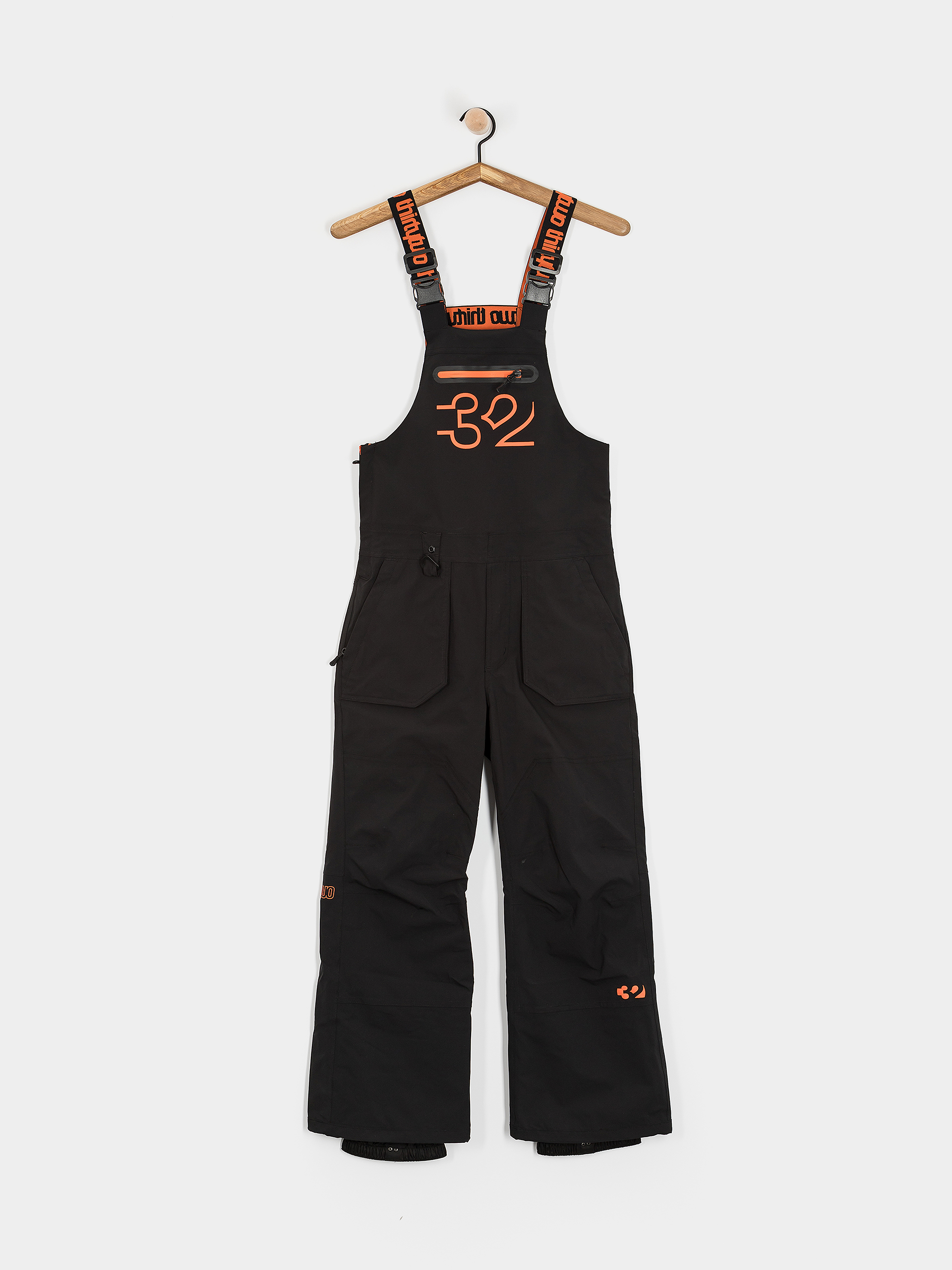 ThirtyTwo Youth Basement Bib JR Snowboard Hose (black/orange)