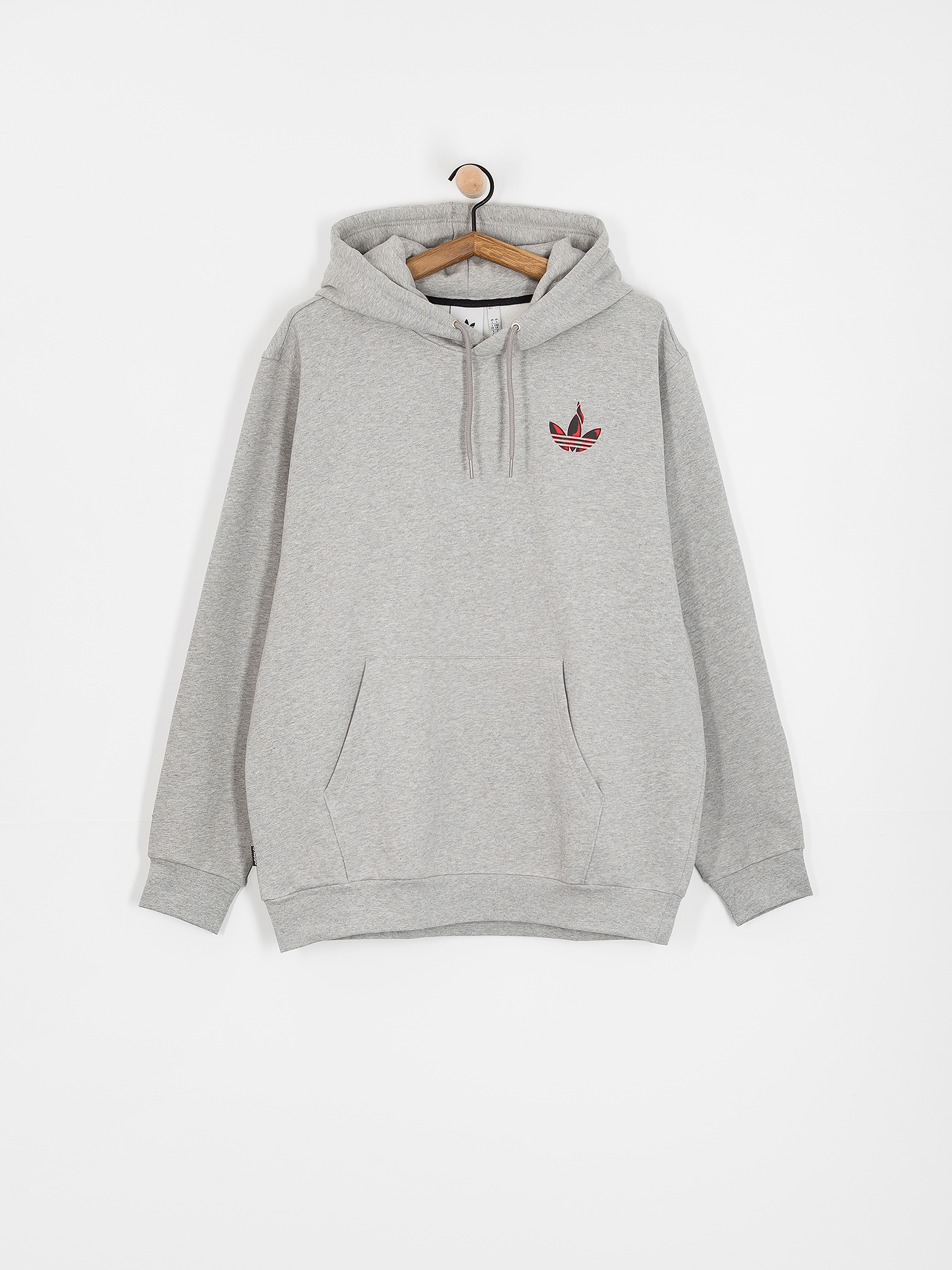 adidas Trf Trch HD Hoodie (mgreyh/red)