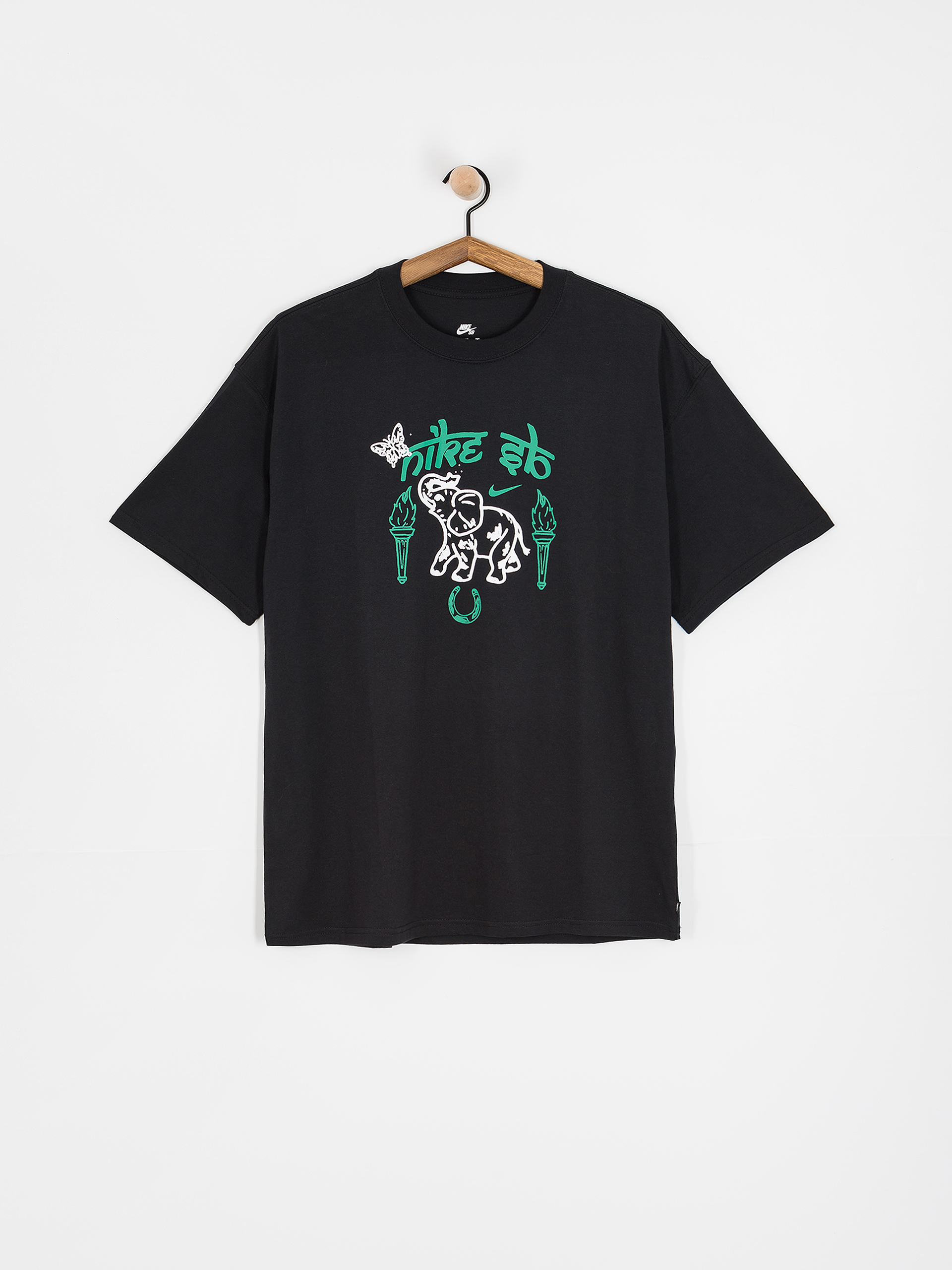 Nike SB Sb Dri Fit T-shirt - grey (dk grey heather/white)