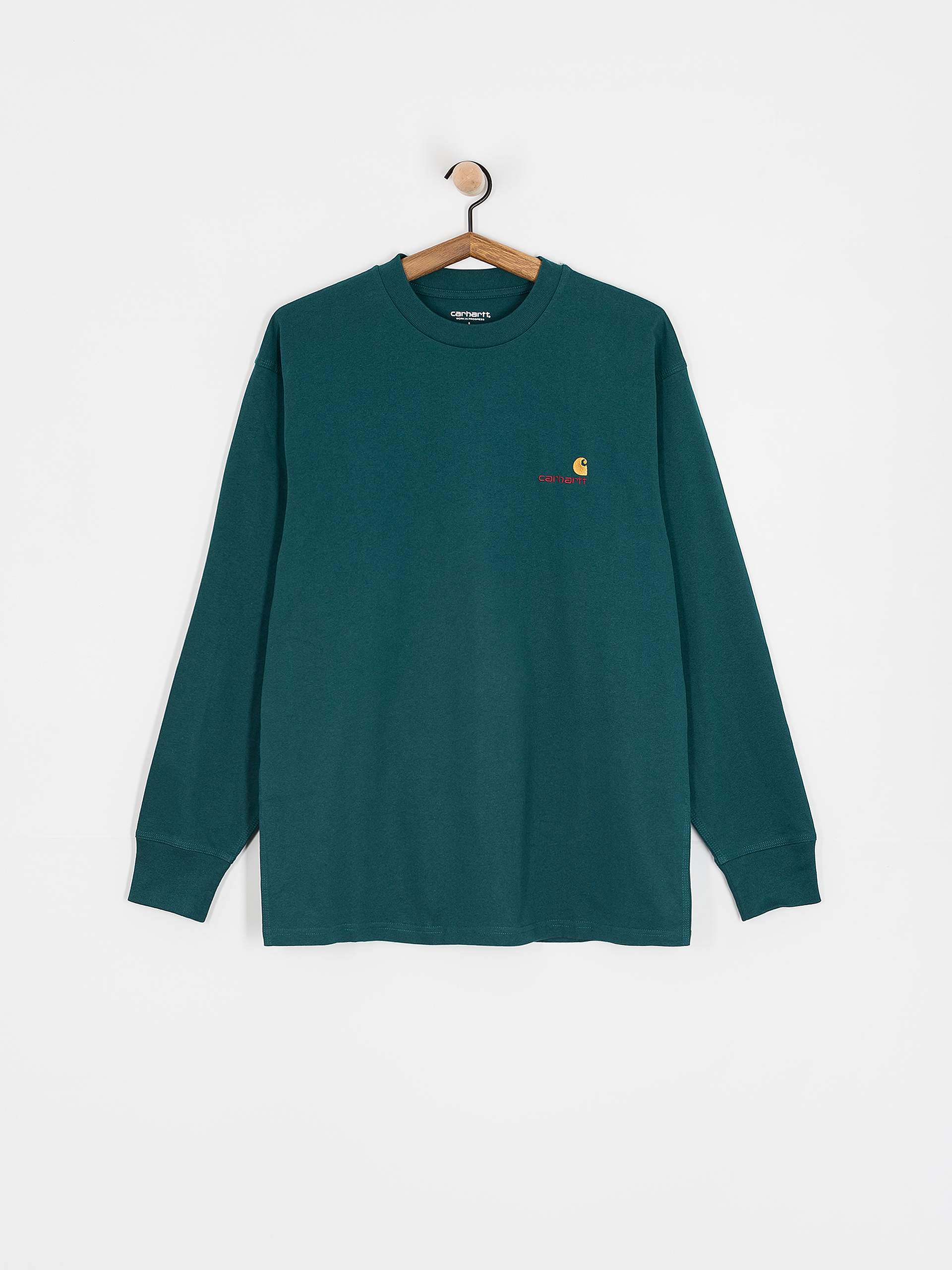 Carhartt WIP American Script Longsleeve (malachite)