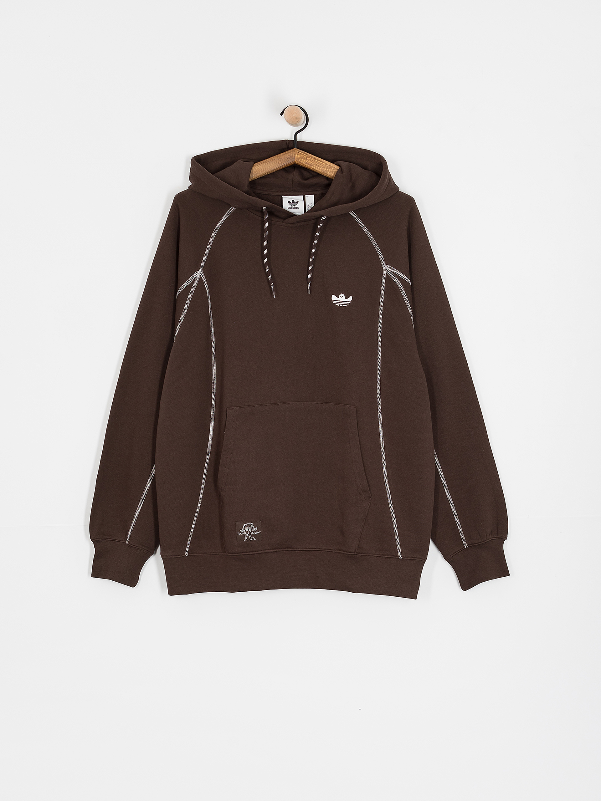 adidas Shmoo Fw HD Hoodie - brown (dbrown/cwhite)